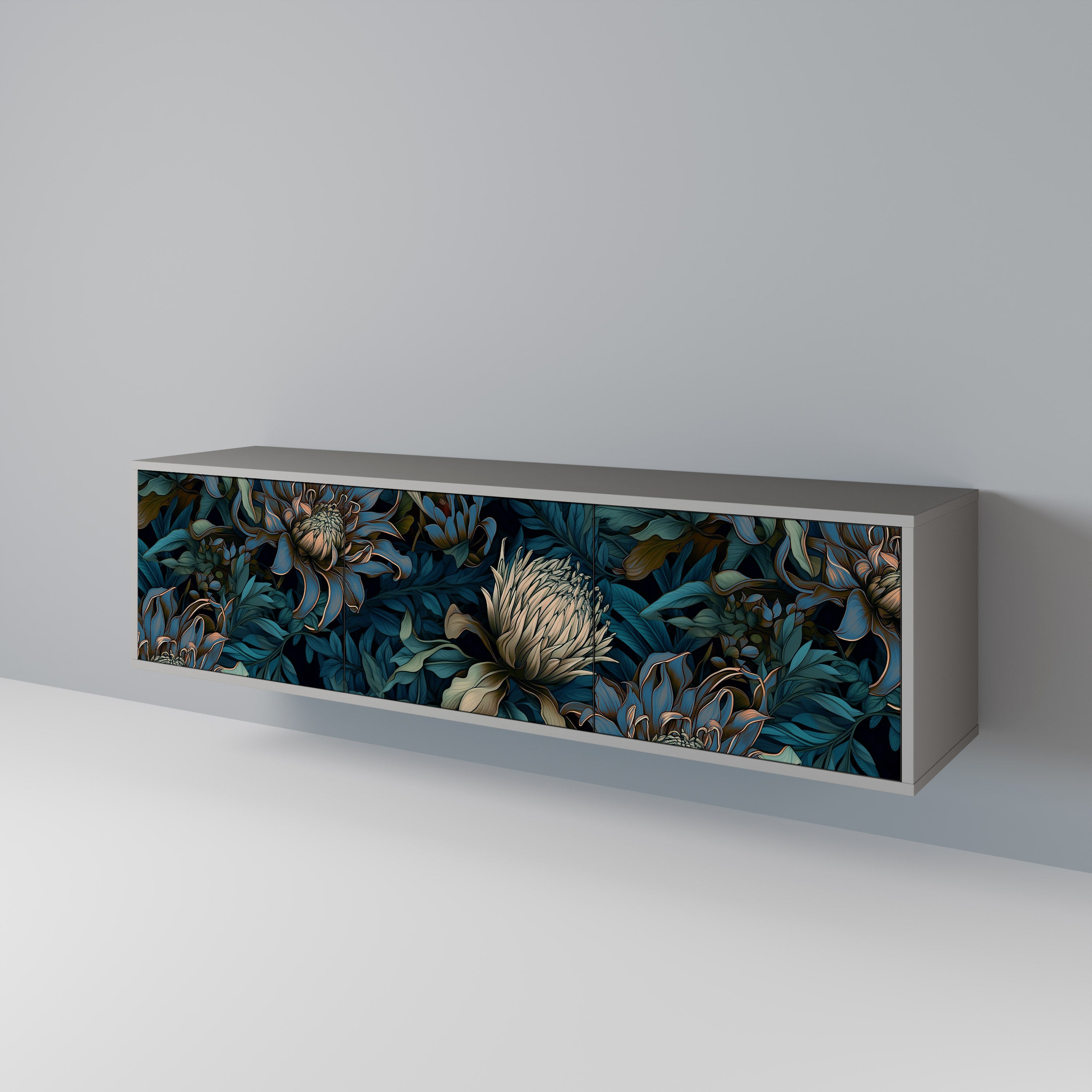 TWILIGHT BLOOM Mueble de TV de 3 Puertas