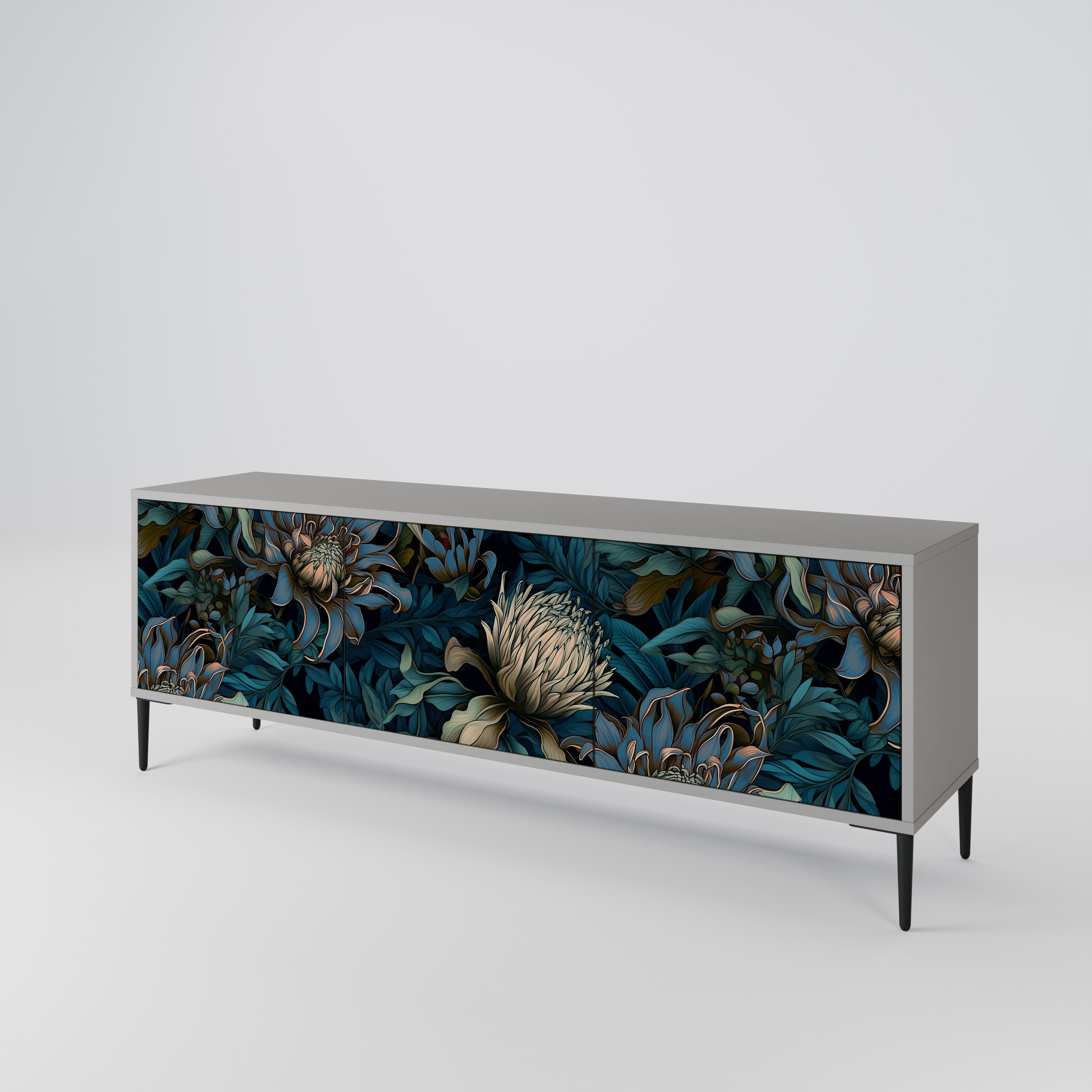 TWILIGHT BLOOM Mueble de TV de 3 Puertas