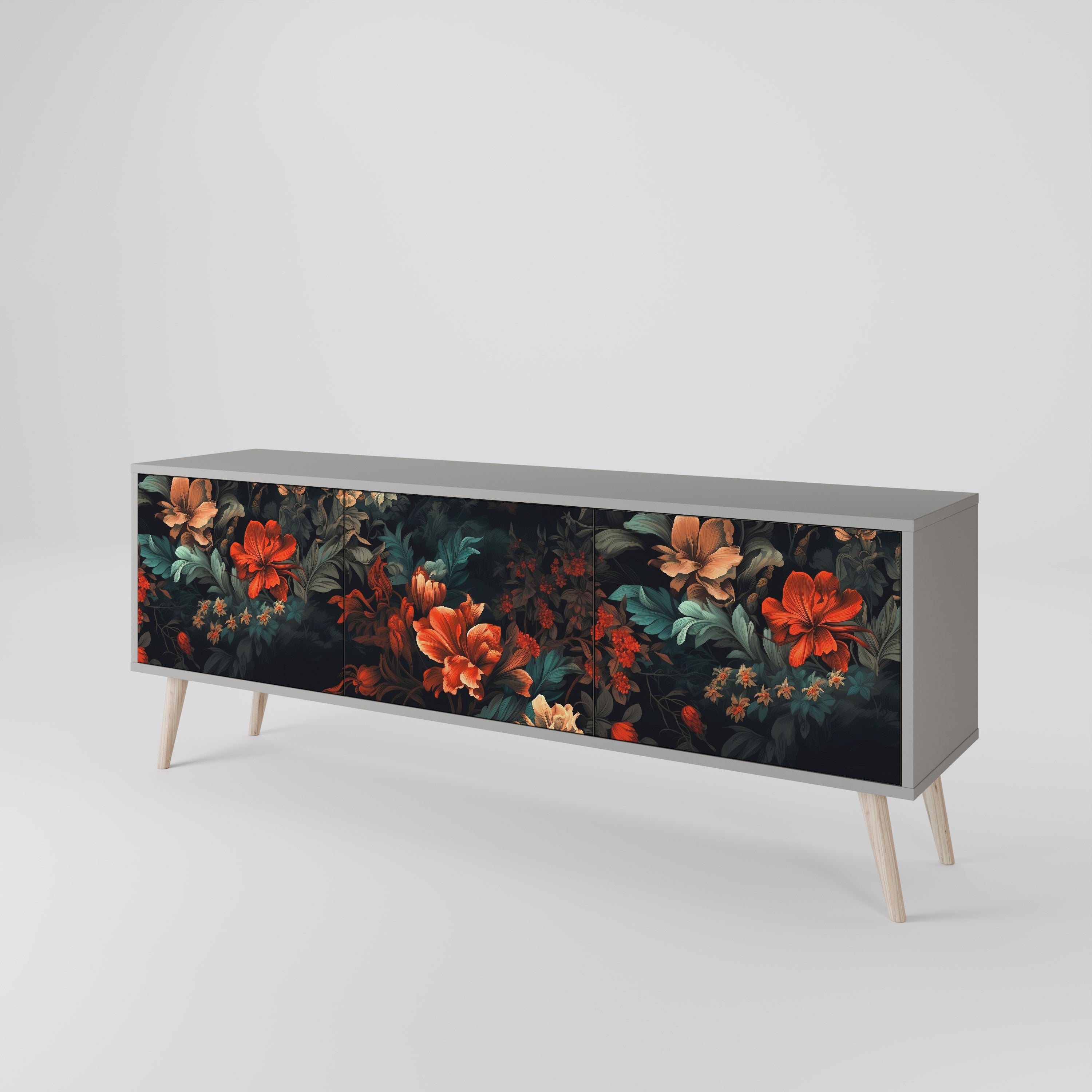 IMAGINARY BLOSSOM Mueble de TV de 3 Puertas