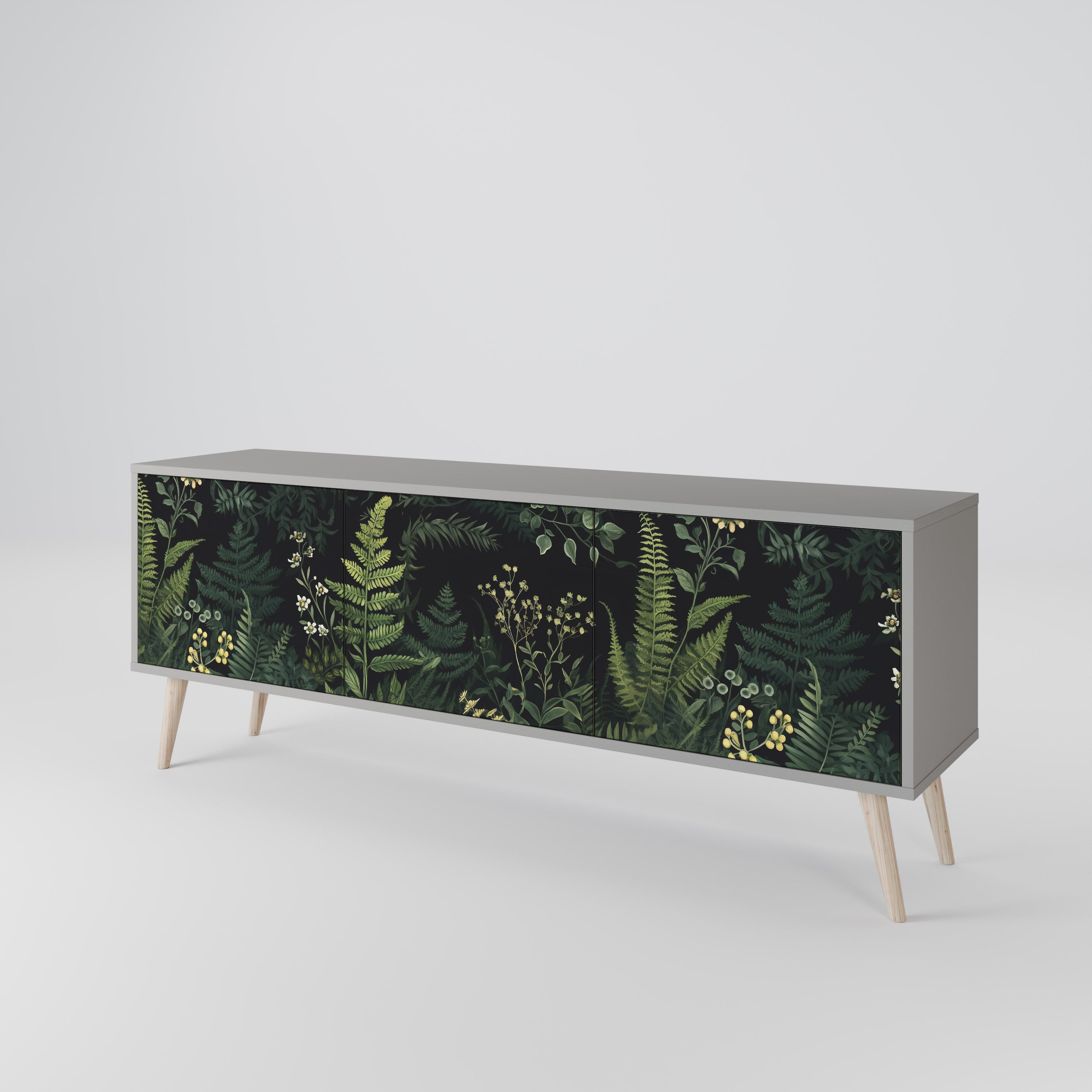 FERN FLOWERS 3-türiges TV-Lowboard