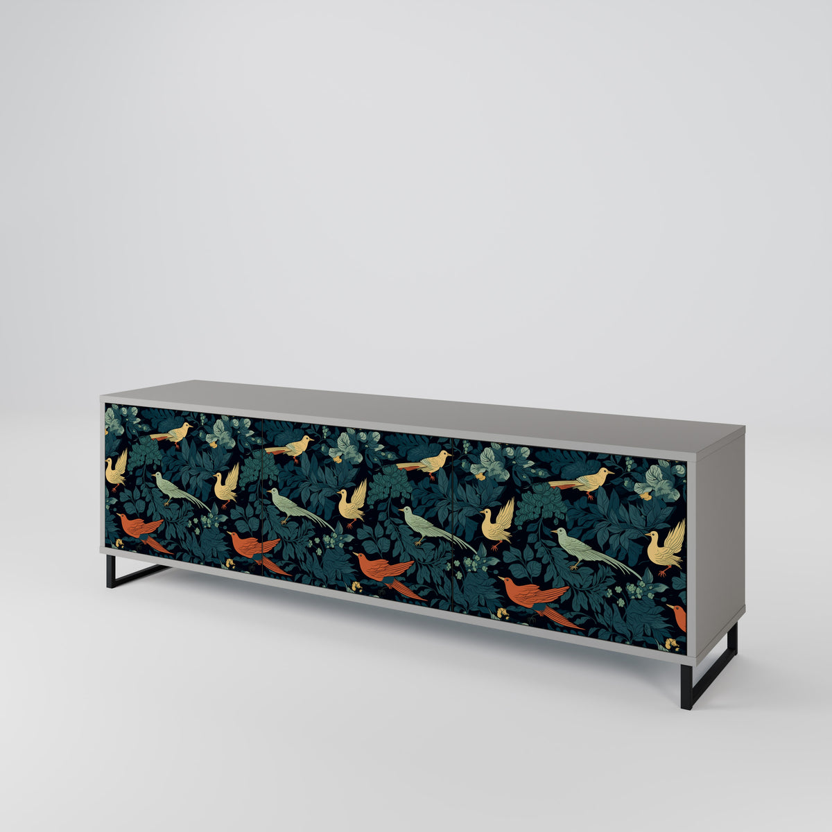 FOWL ORNAMENT 3-türiges TV-Lowboard