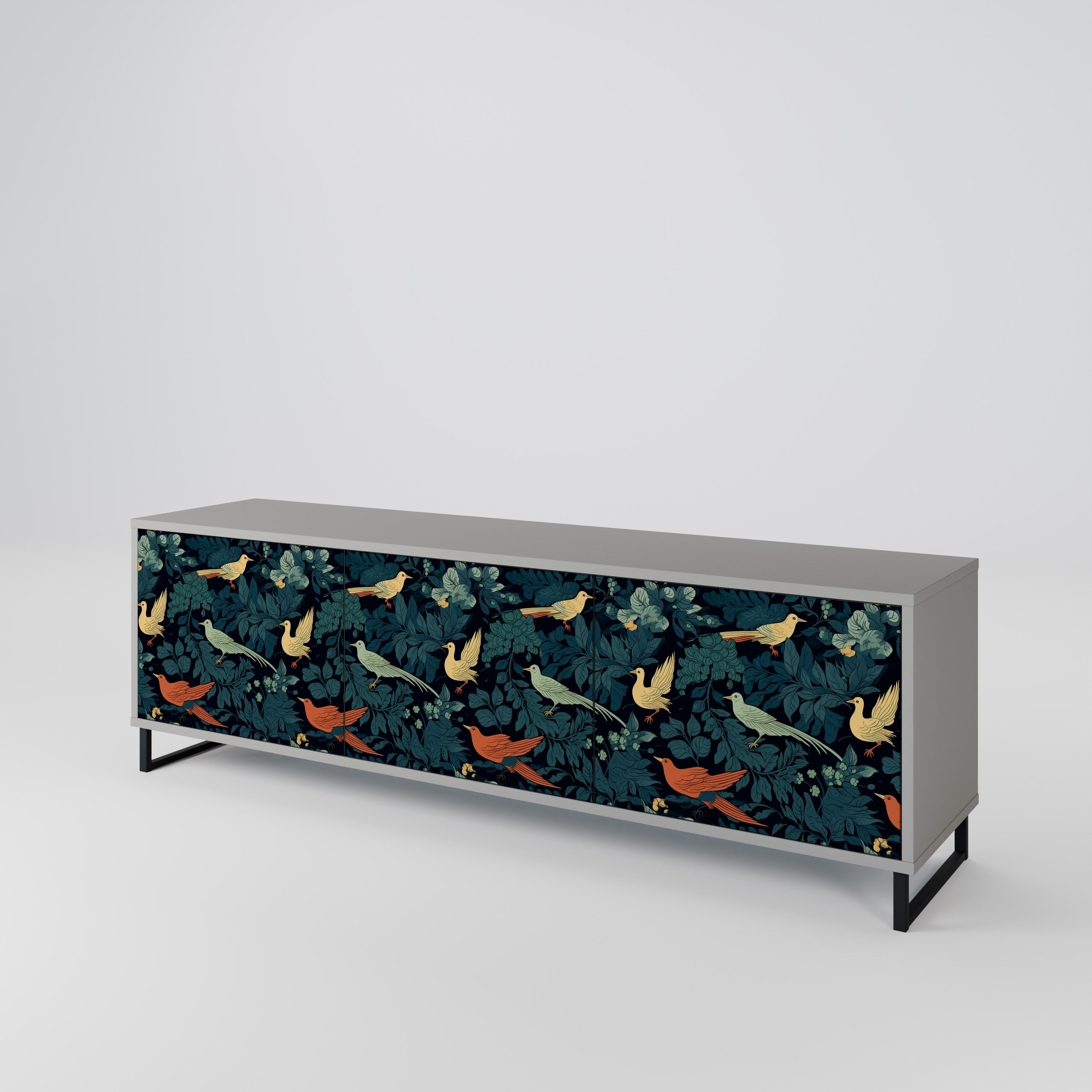 FOWL ORNAMENT 3-türiges TV-Lowboard