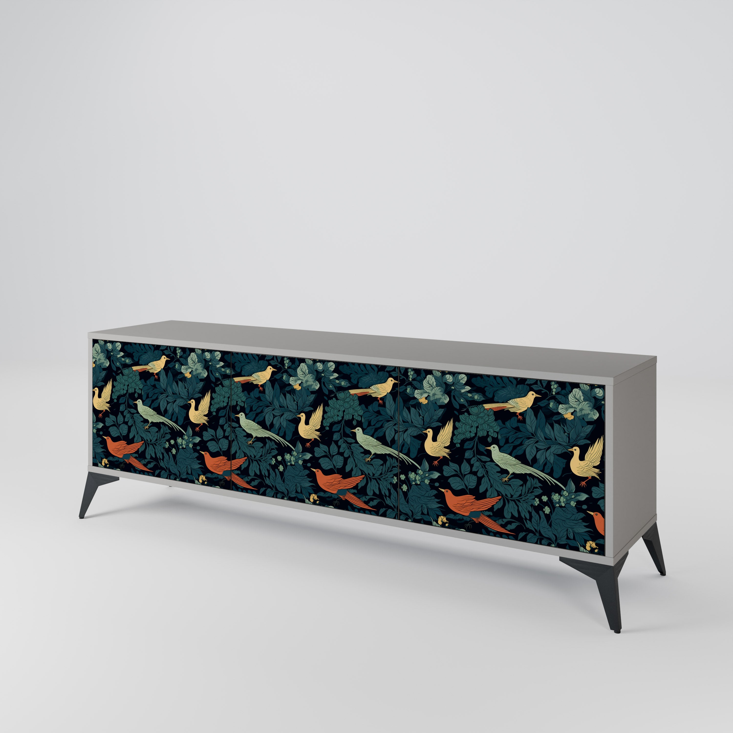 FOWL ORNAMENT 3-türiges TV-Lowboard