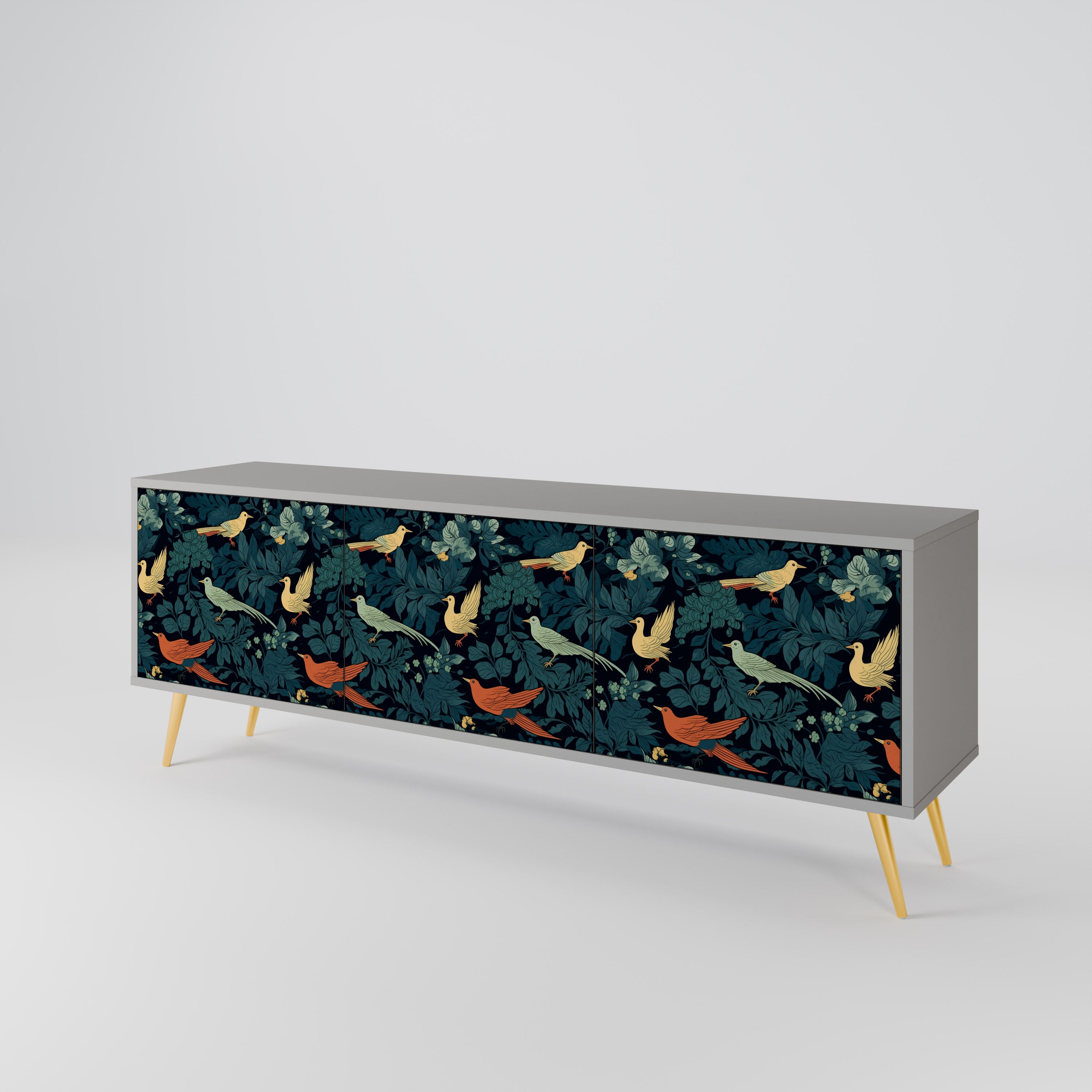 FOWL ORNAMENT 3-türiges TV-Lowboard