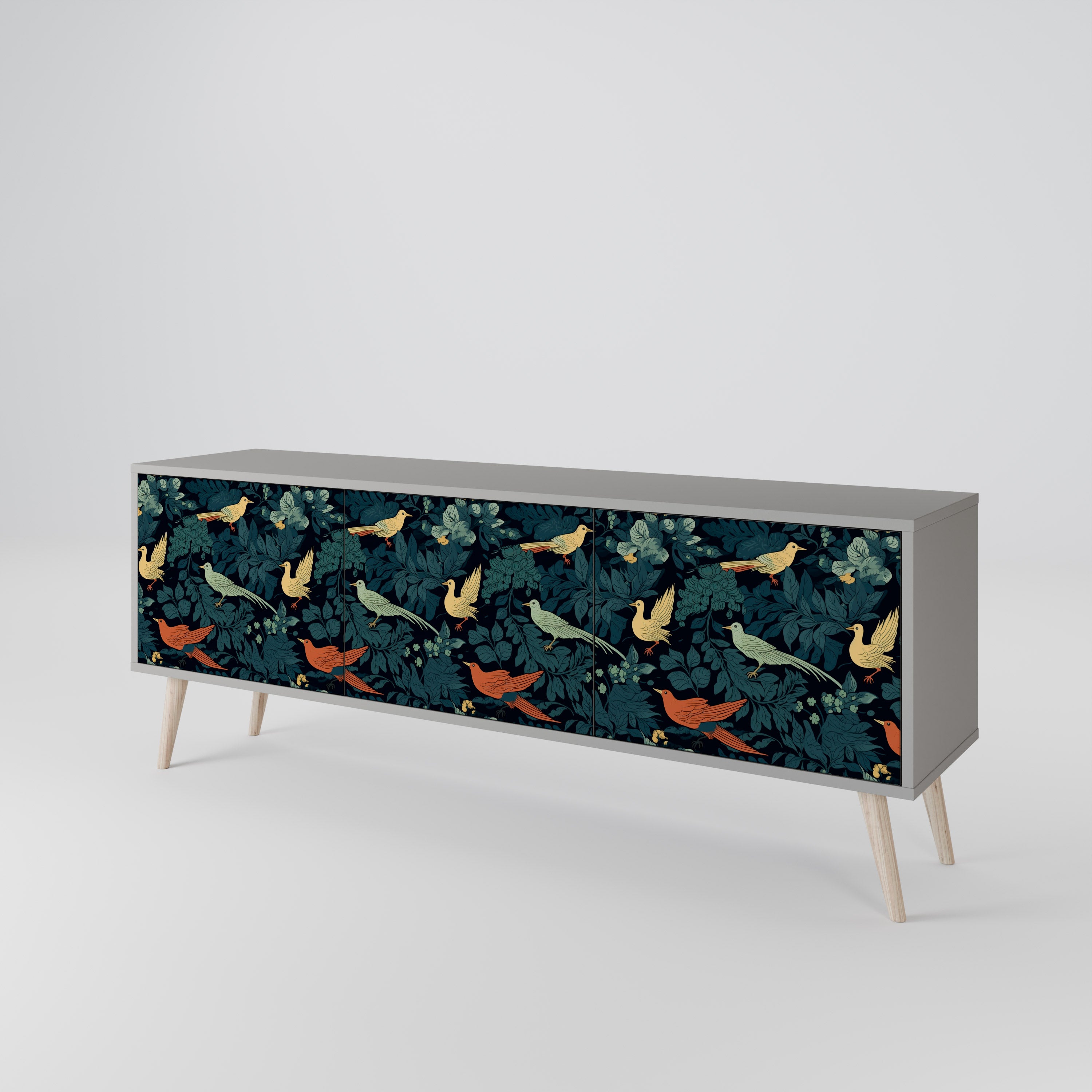 FOWL ORNAMENT 3-türiges TV-Lowboard
