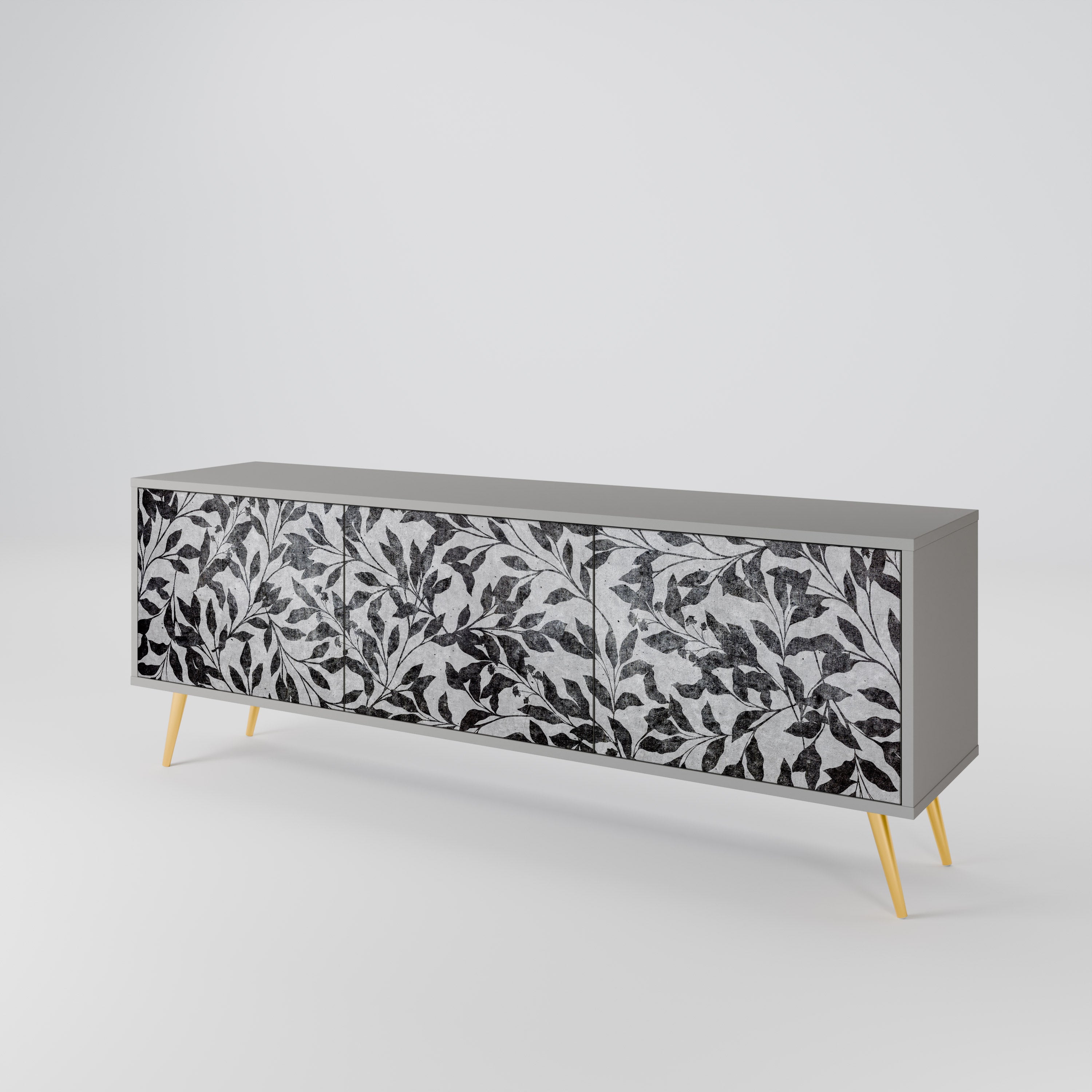 CHARCOAL SPROUT 3-türiges TV-Lowboard