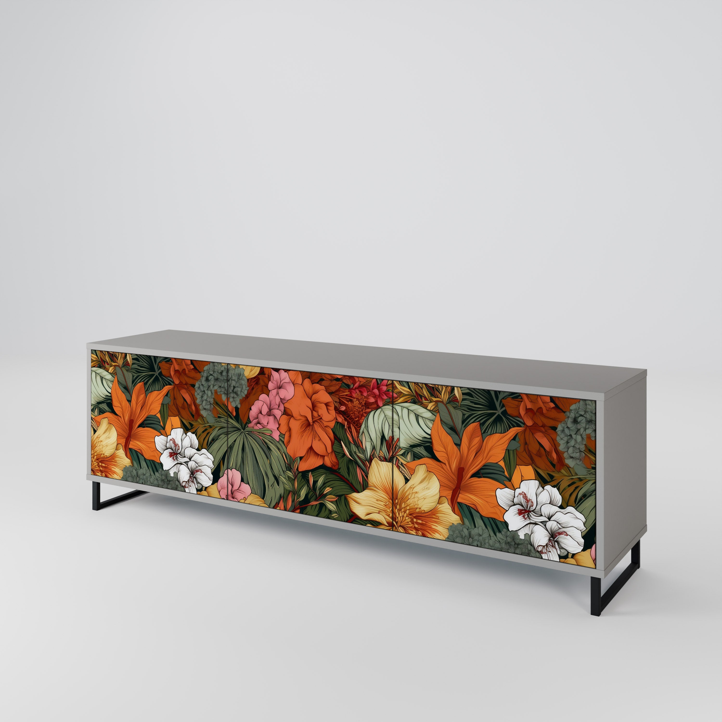 RADIANT FLORA 3-türiges TV-Lowboard