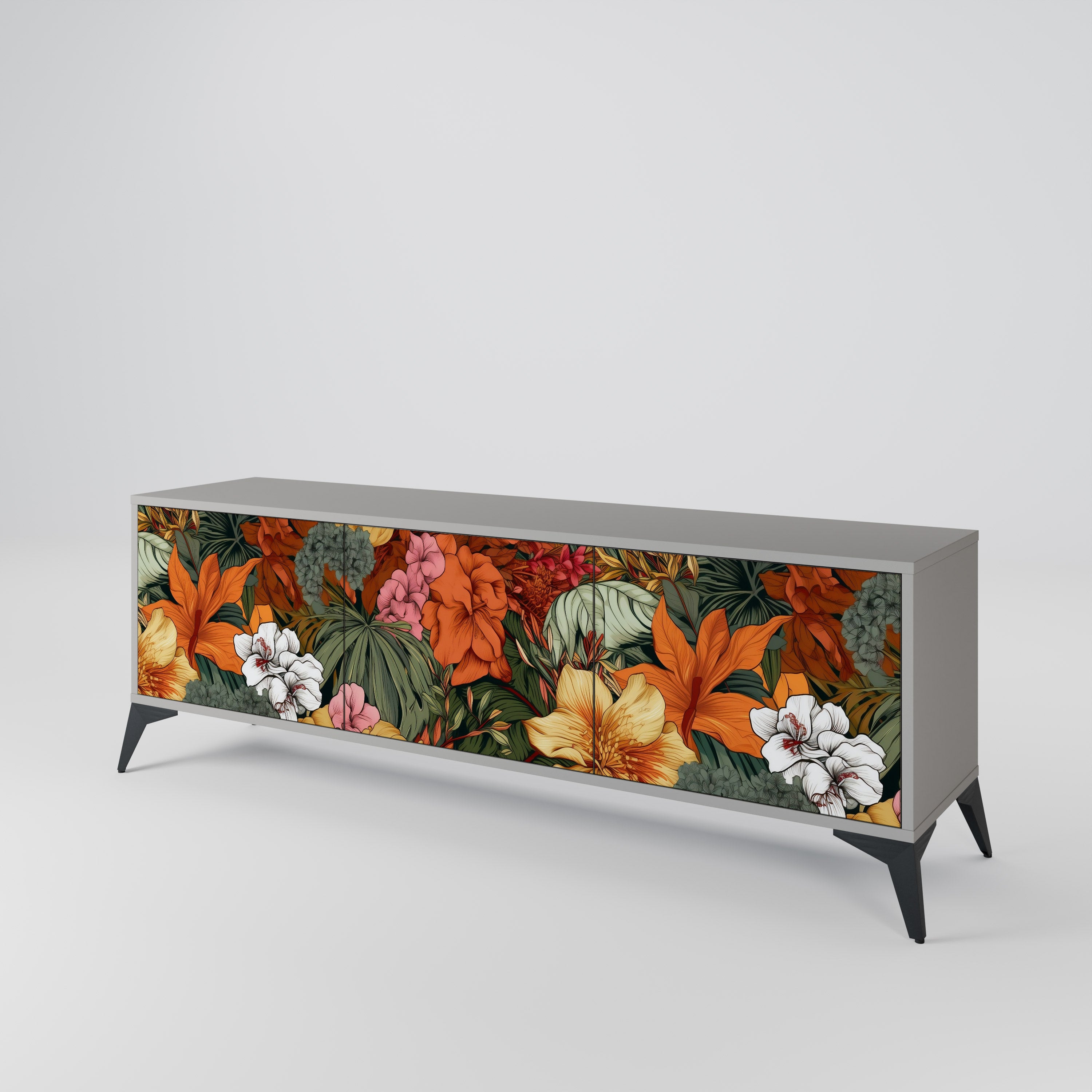 RADIANT FLORA 3-türiges TV-Lowboard