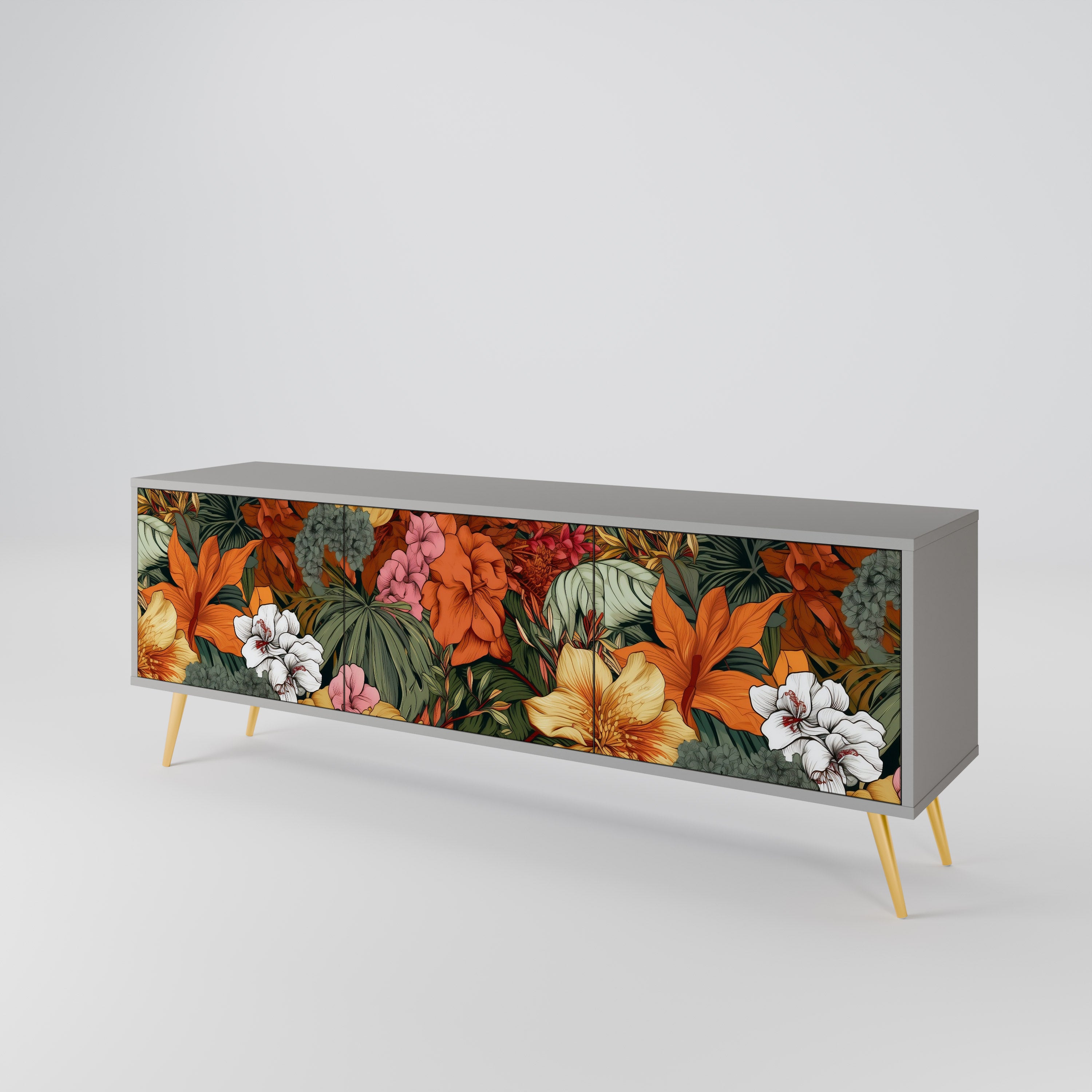 RADIANT FLORA 3-türiges TV-Lowboard