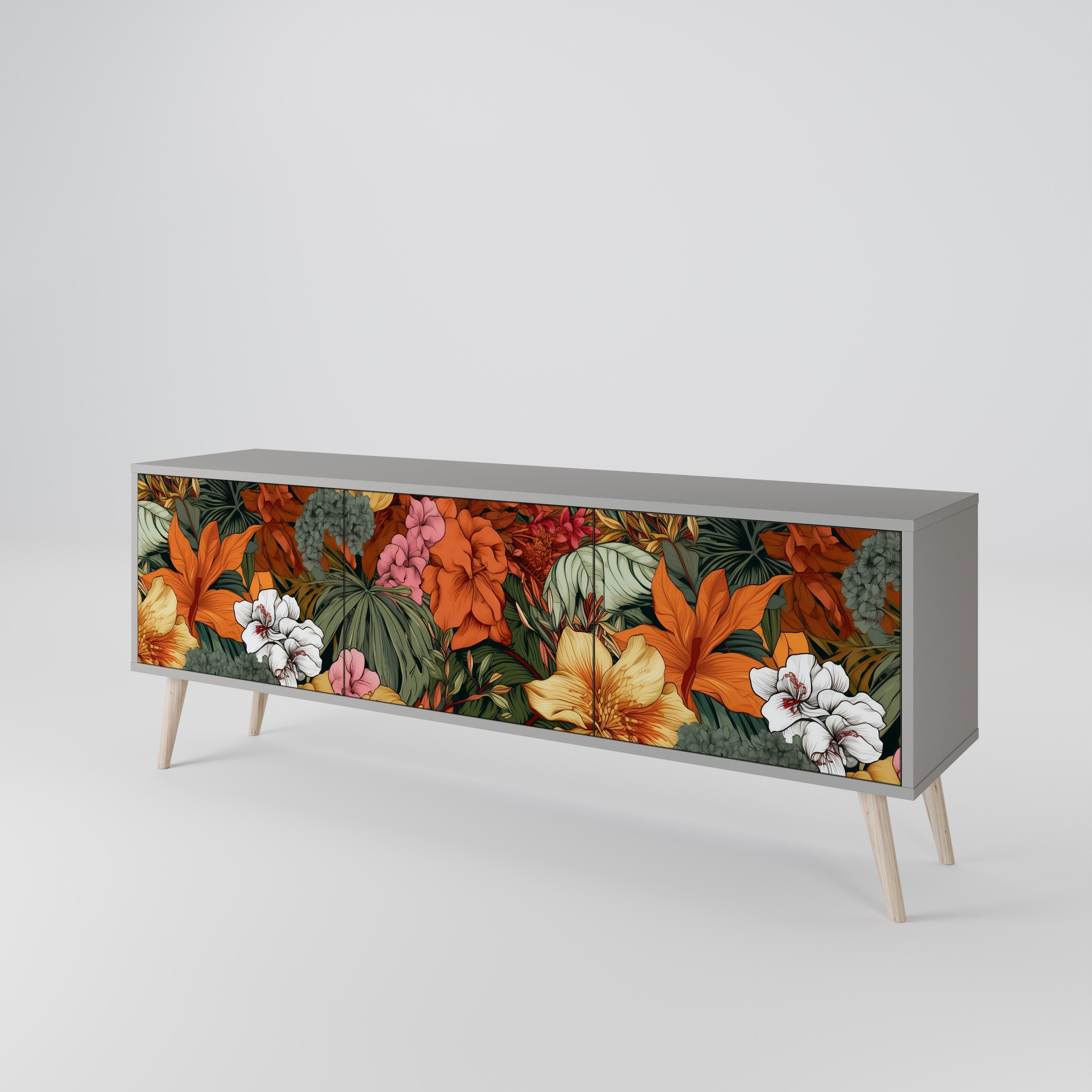 RADIANT FLORA 3-türiges TV-Lowboard
