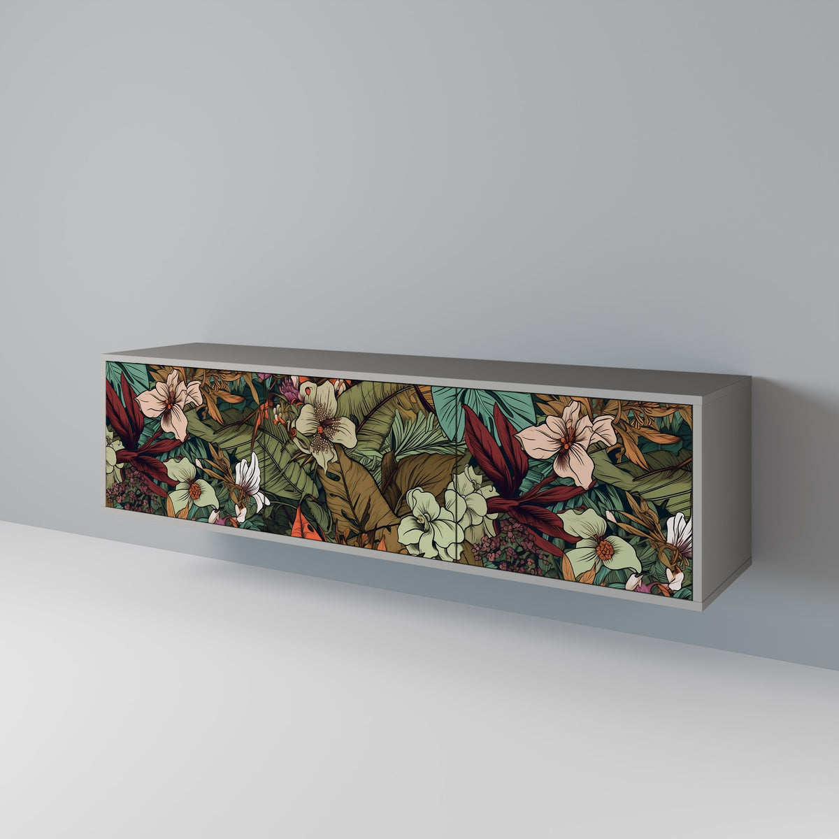 BOTANICAL EMERGENCE 3-türiges TV-Lowboard
