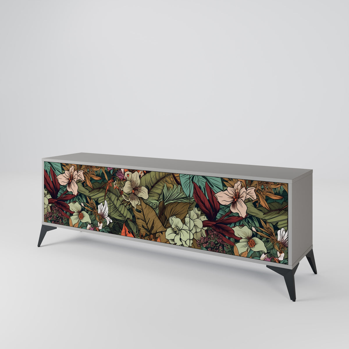 BOTANICAL EMERGENCE 3-türiges TV-Lowboard