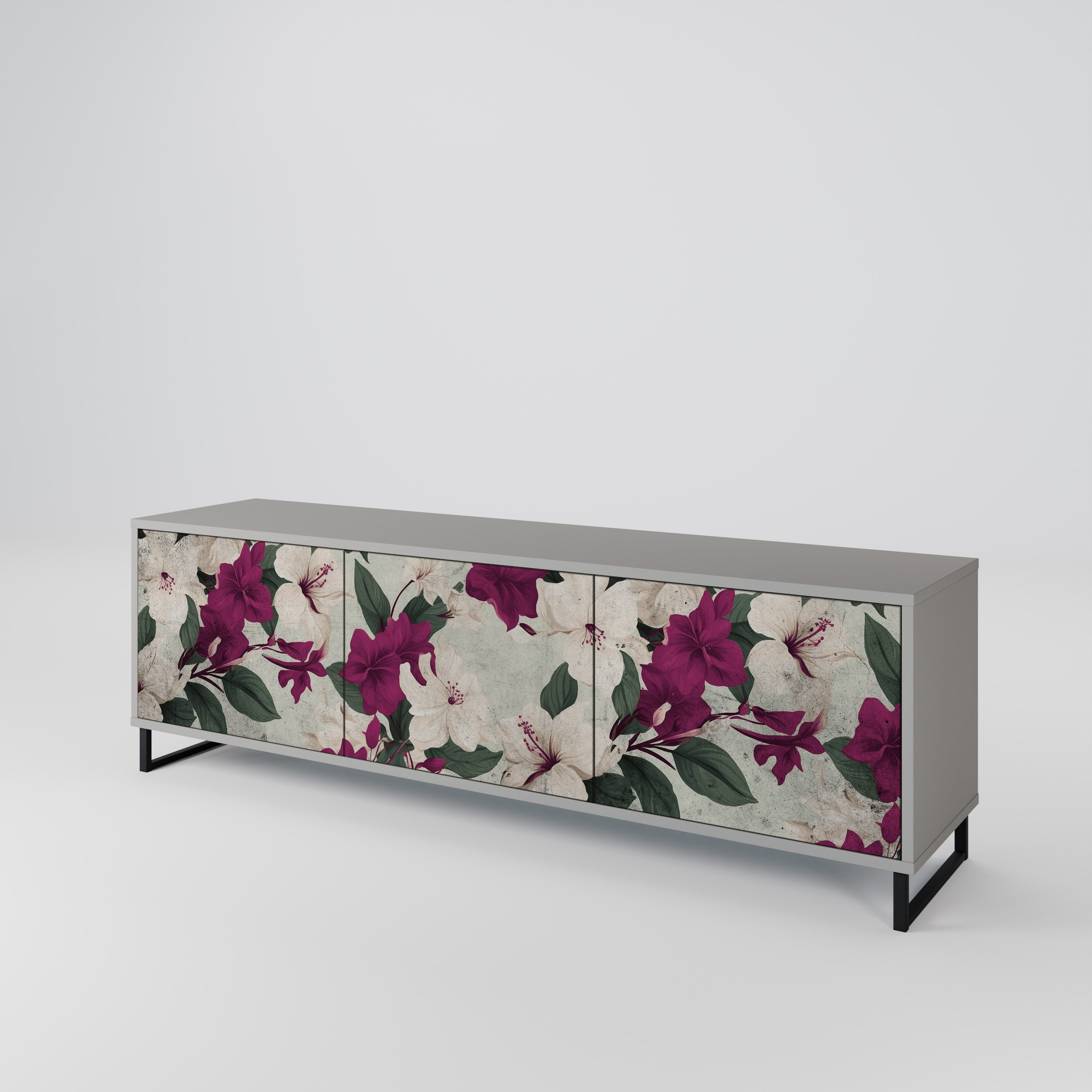 FLOWERET DREAM 3-türiges TV-Lowboard
