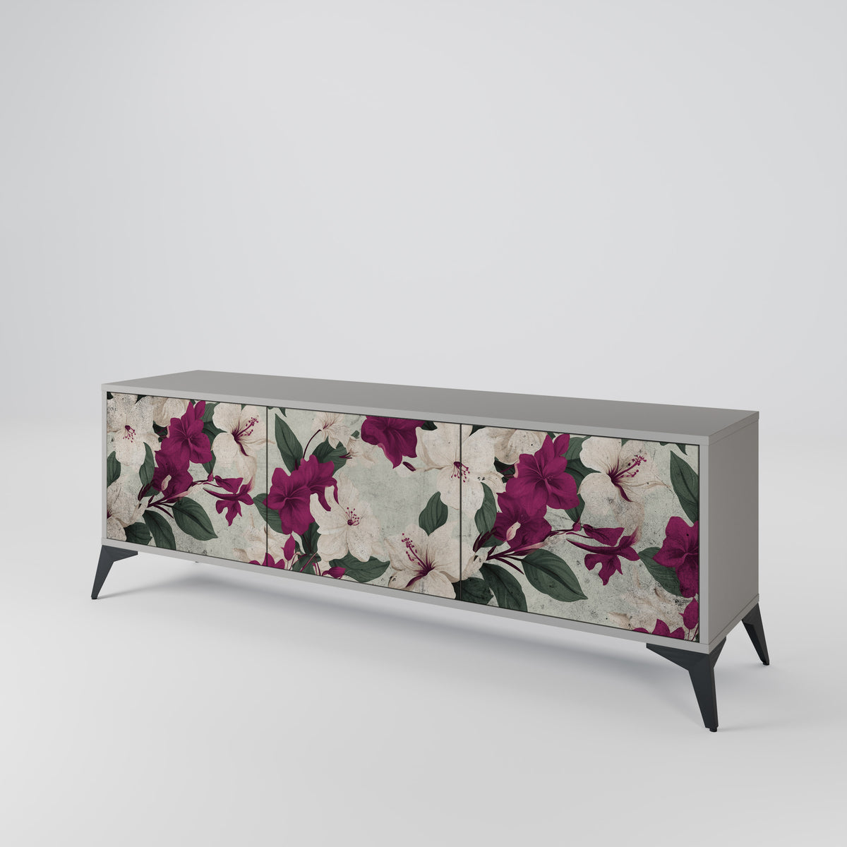 FLOWERET DREAM 3-türiges TV-Lowboard
