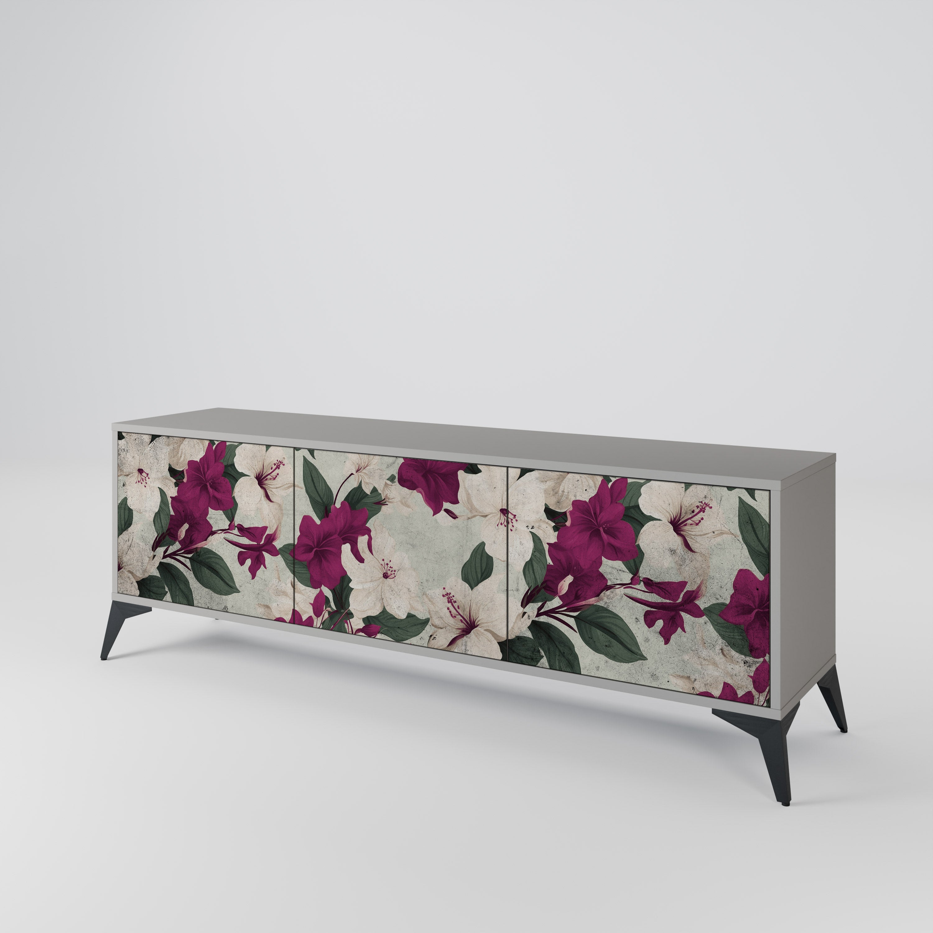 FLOWERET DREAM 3-türiges TV-Lowboard