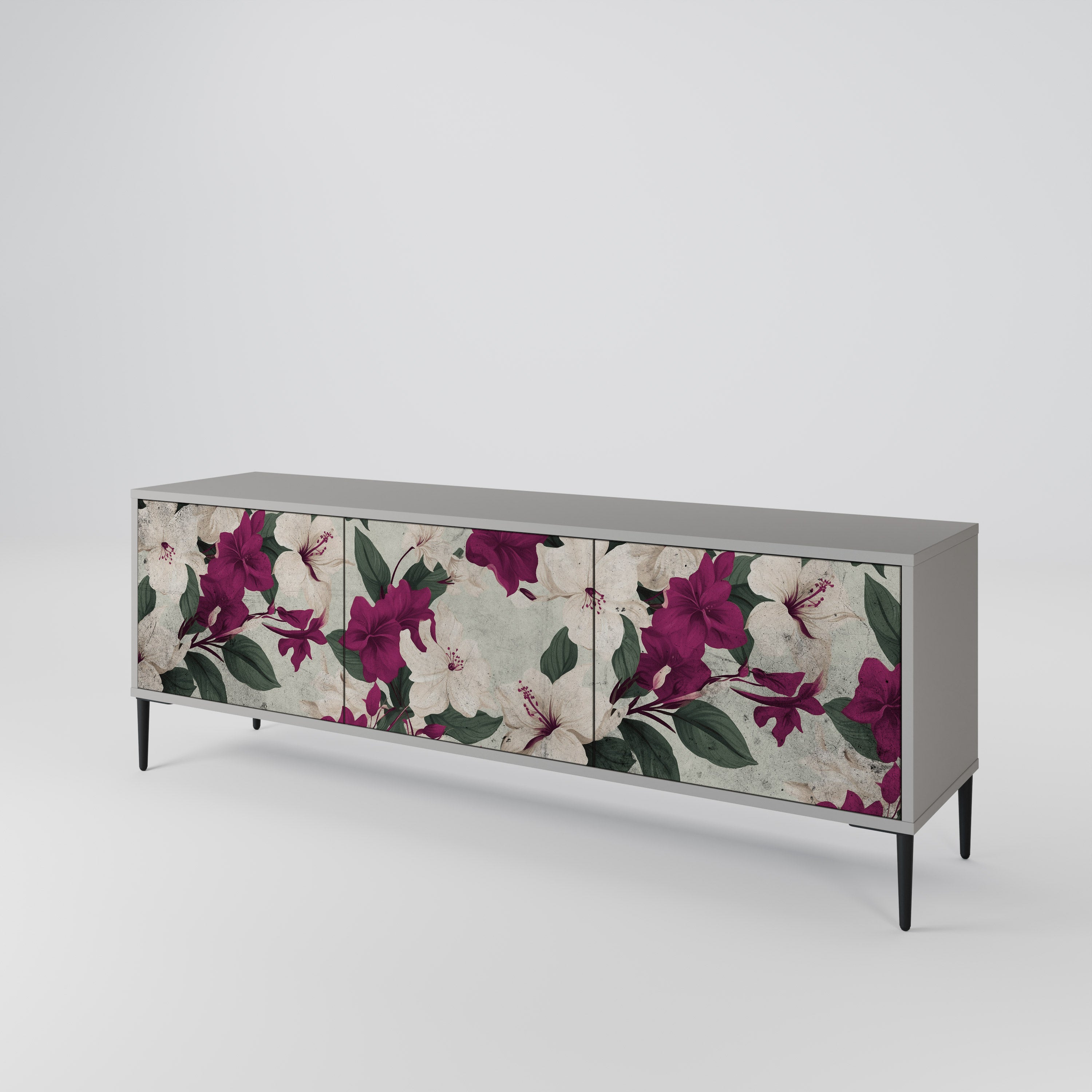 FLOWERET DREAM 3-türiges TV-Lowboard