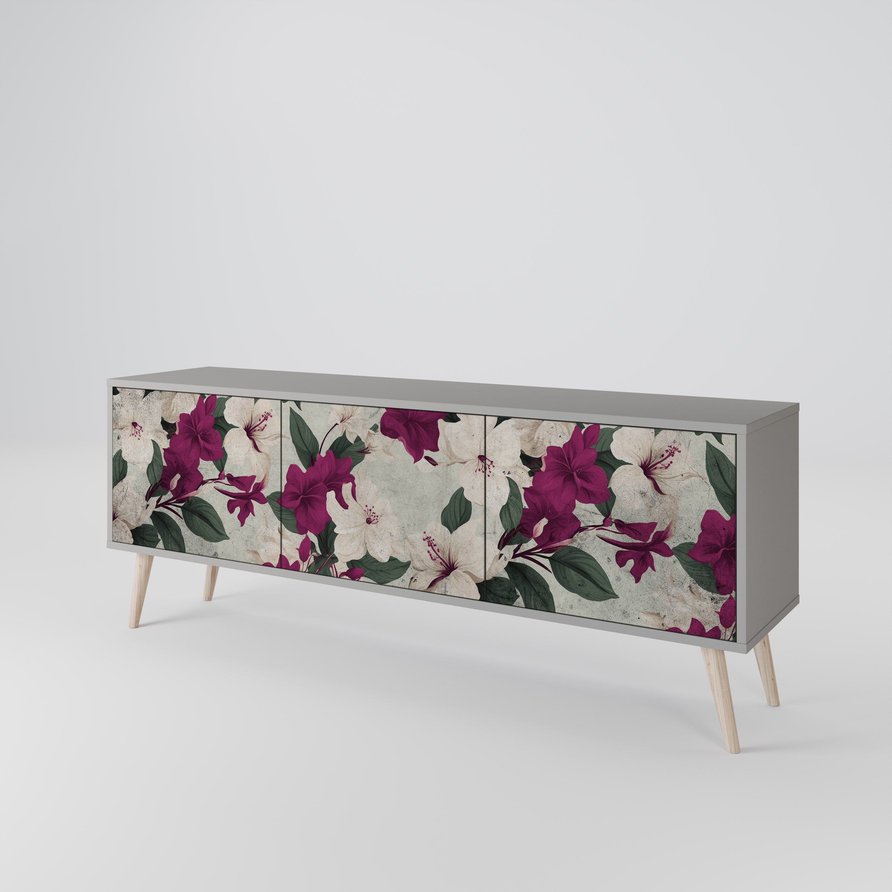 FLOWERET DREAM 3-türiges TV-Lowboard