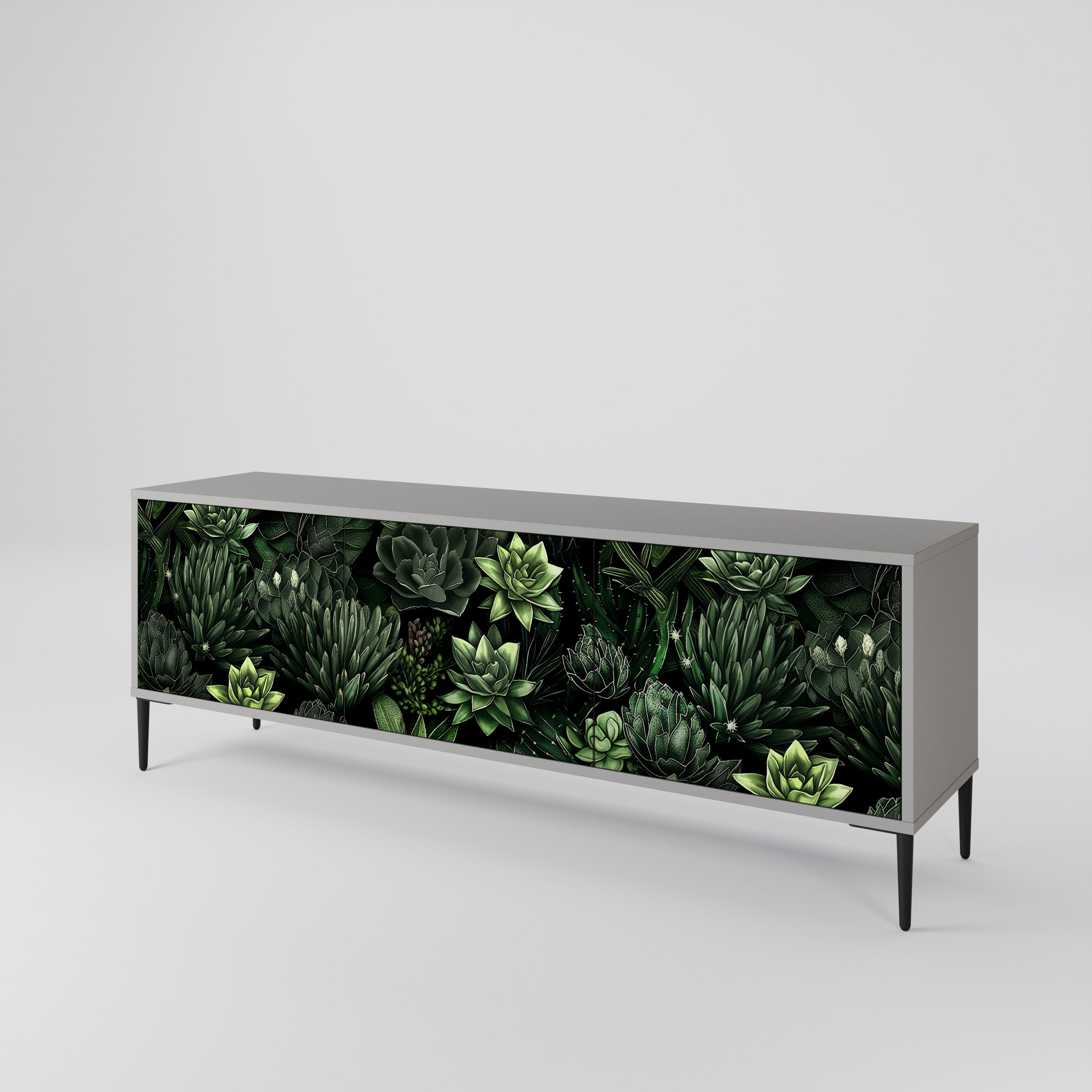 SUCCULENT JUNGLE 3-türiges TV-Lowboard