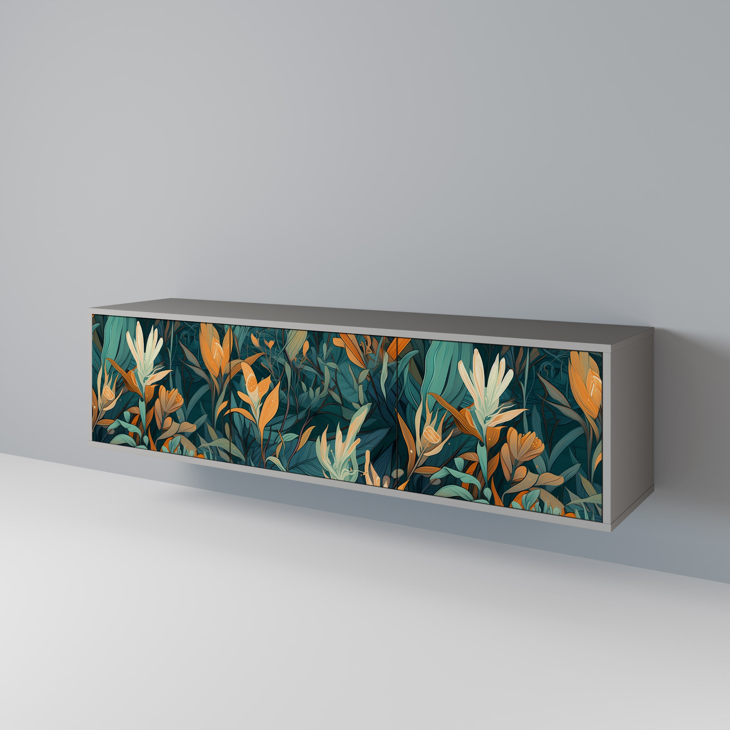 FLORAL SERENITY 3-türiges TV-Lowboard