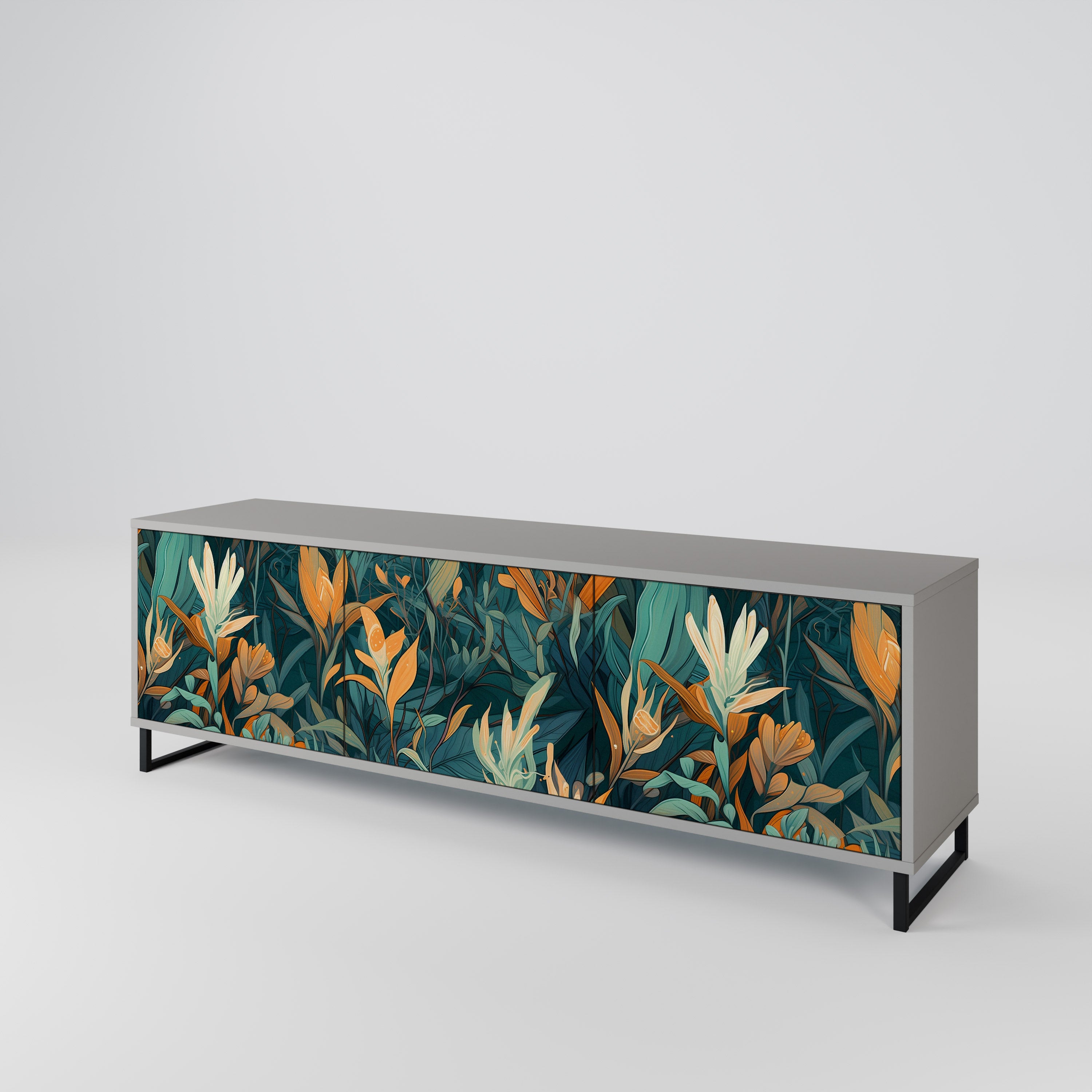 FLORAL SERENITY 3-türiges TV-Lowboard