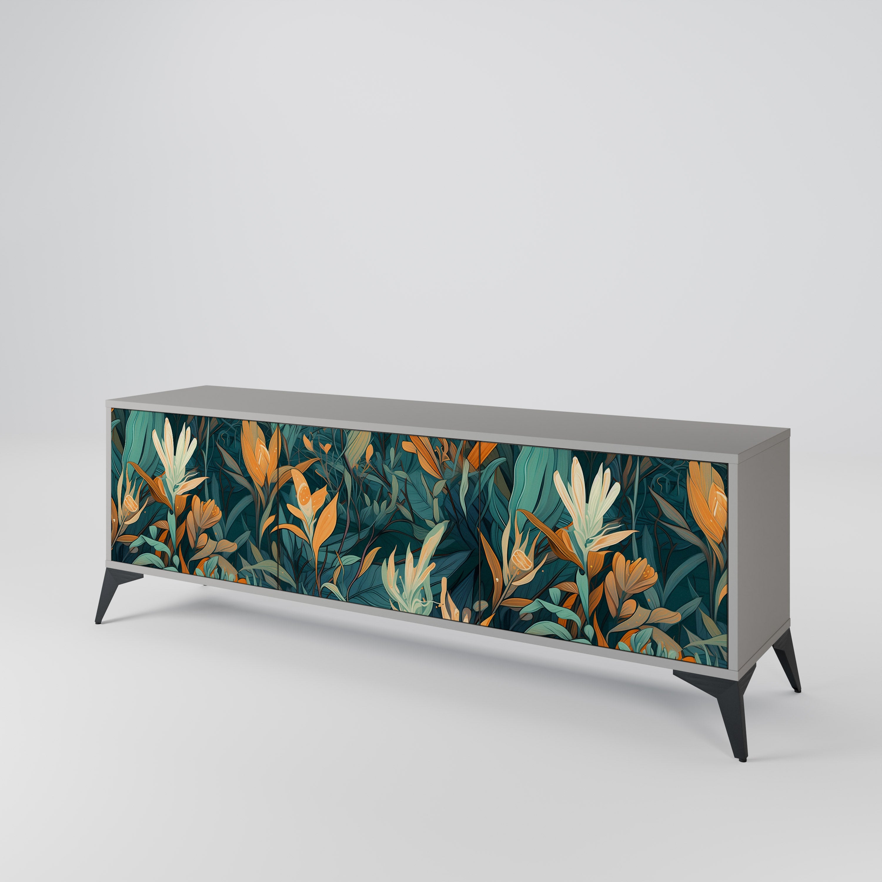 FLORAL SERENITY 3-türiges TV-Lowboard