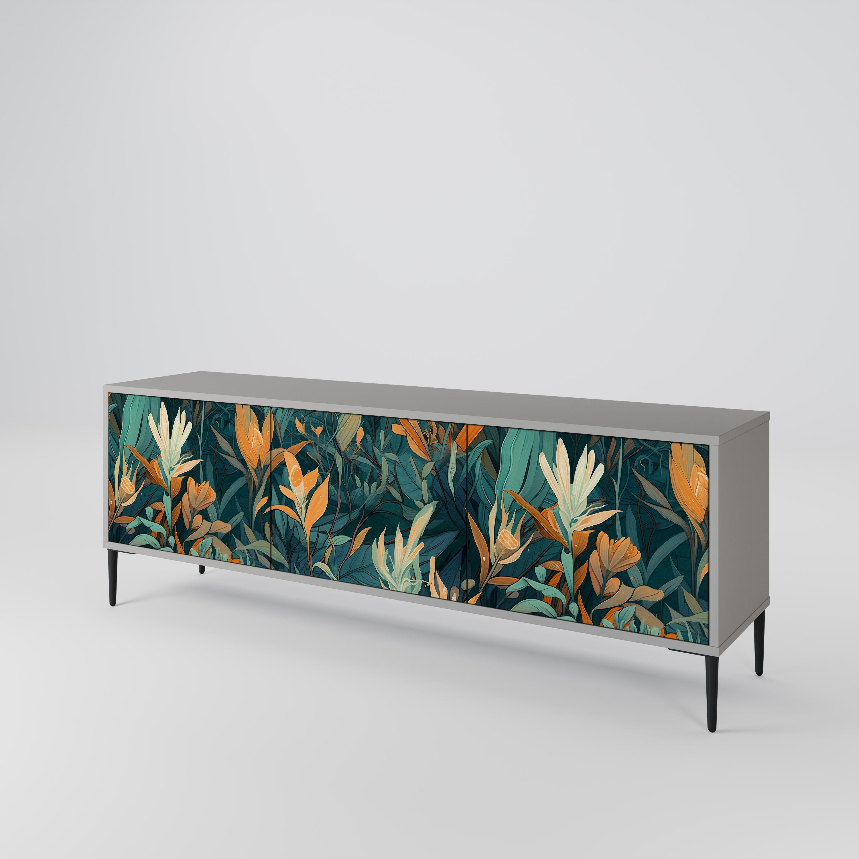 FLORAL SERENITY 3-türiges TV-Lowboard