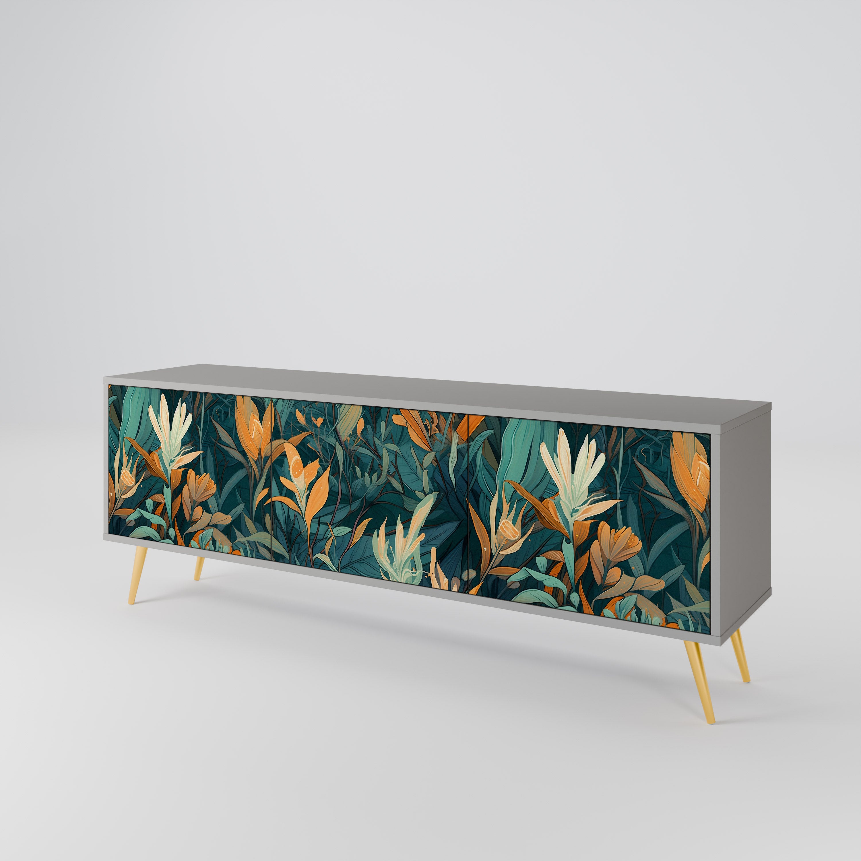 FLORAL SERENITY 3-türiges TV-Lowboard