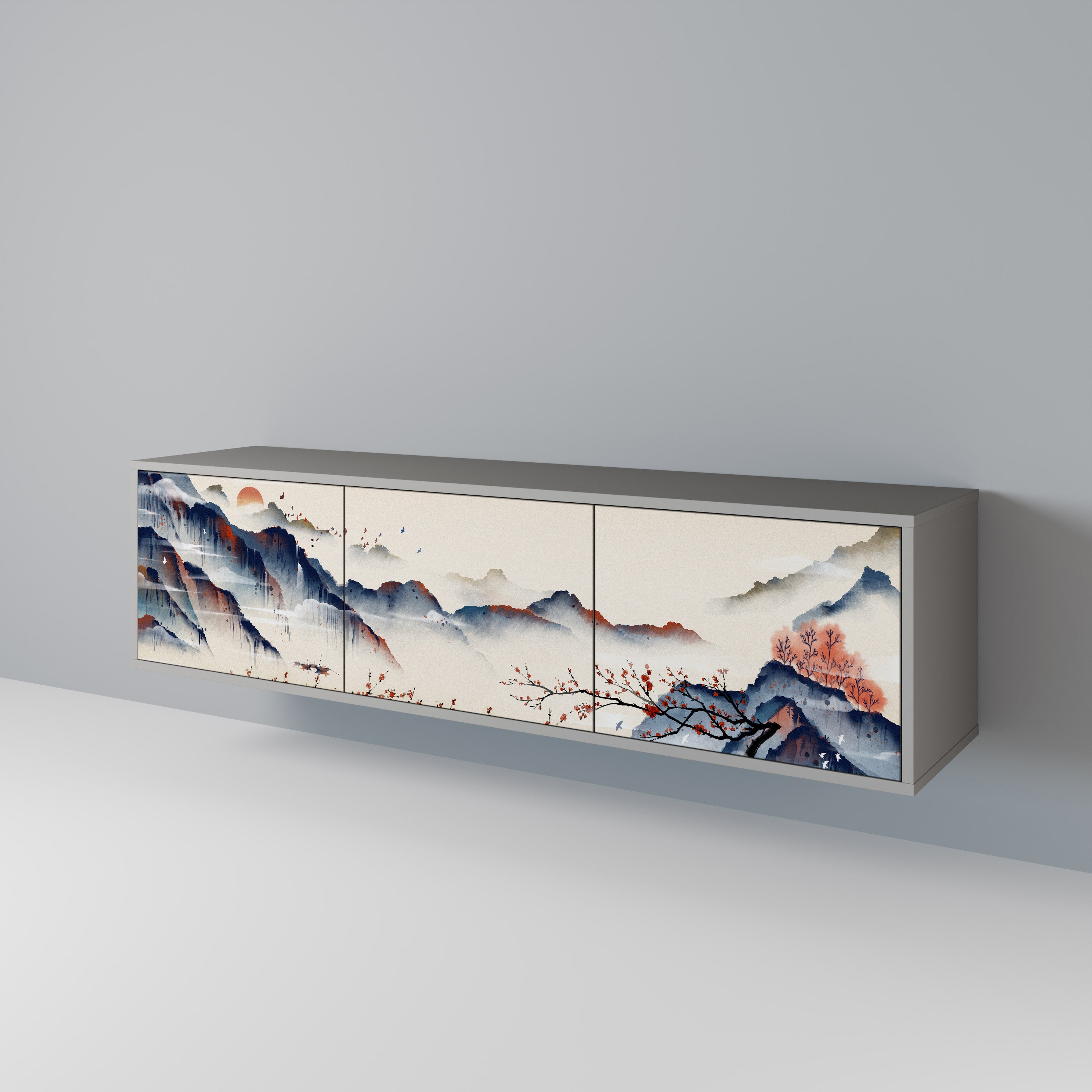 JAPANESE LANDSCAPE 3-türiges TV-Lowboard