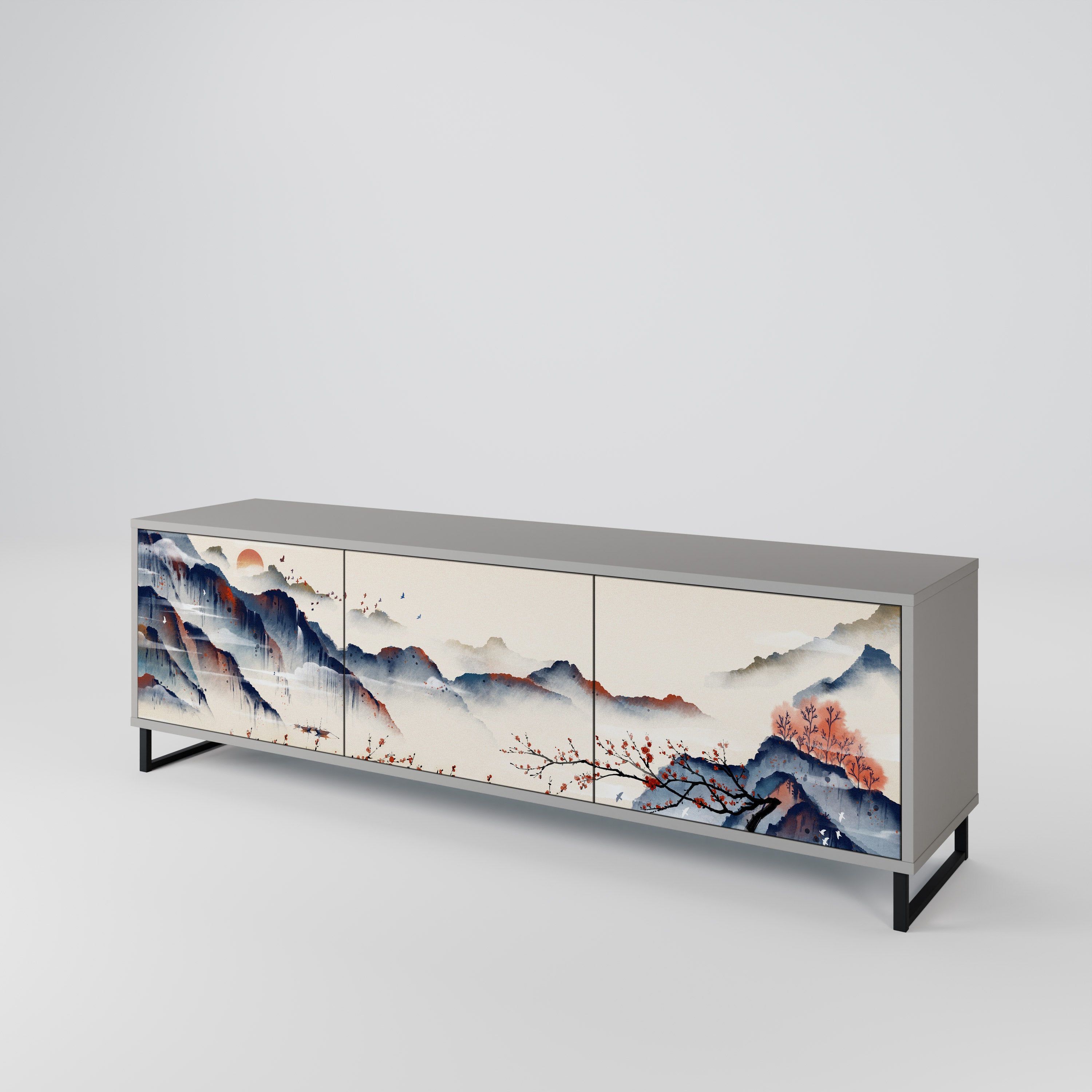 JAPANESE LANDSCAPE 3-türiges TV-Lowboard