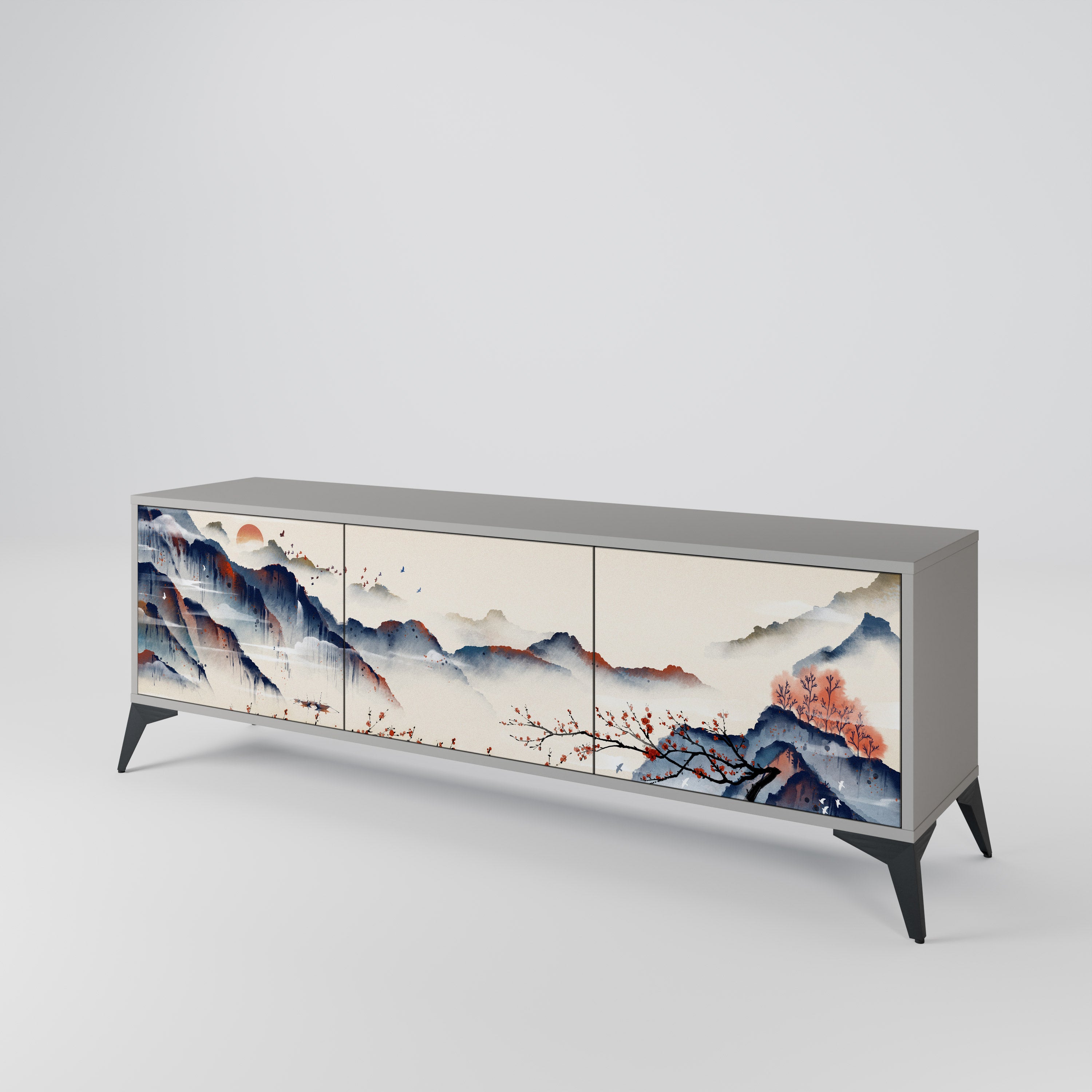 JAPANESE LANDSCAPE 3-türiges TV-Lowboard
