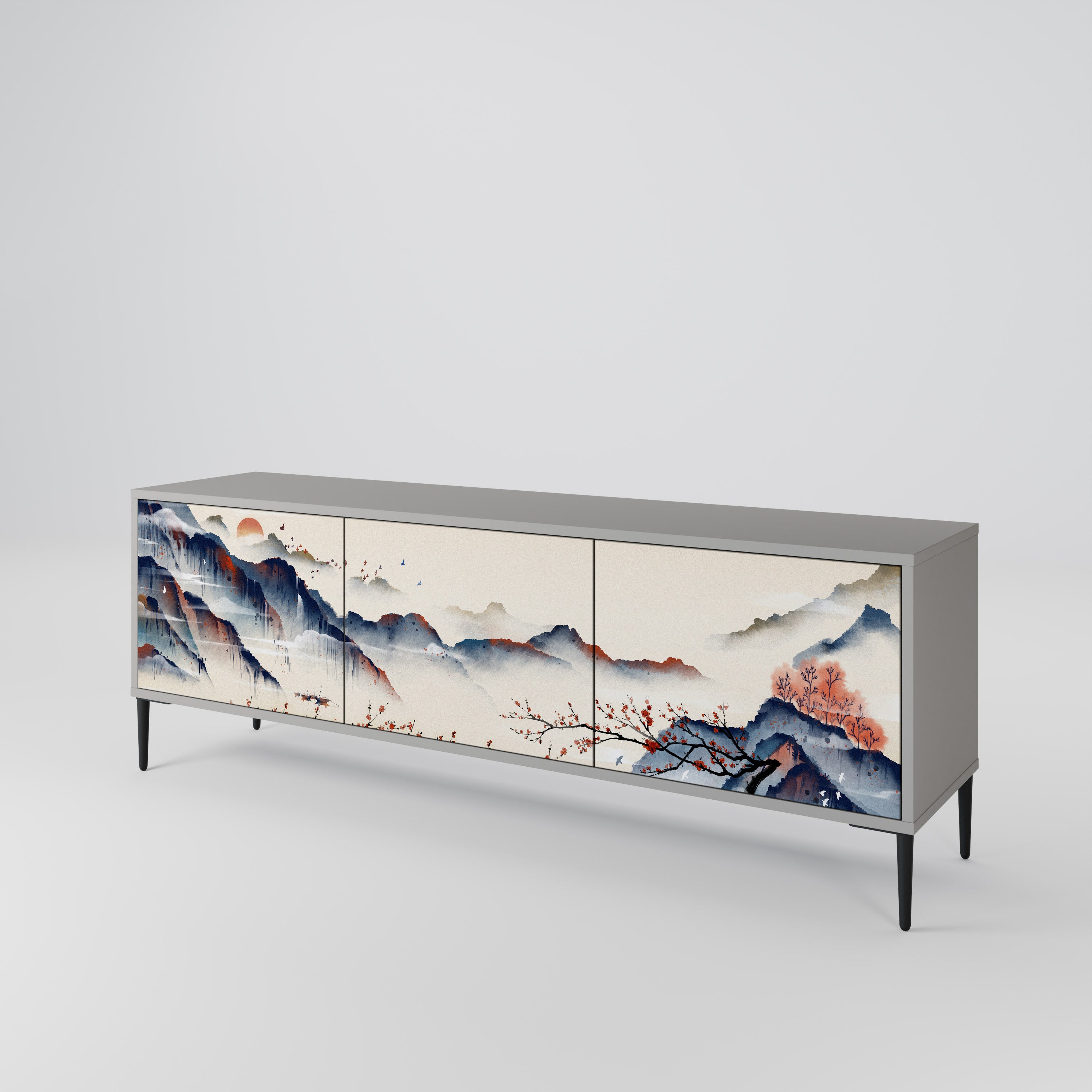 JAPANESE LANDSCAPE 3-türiges TV-Lowboard