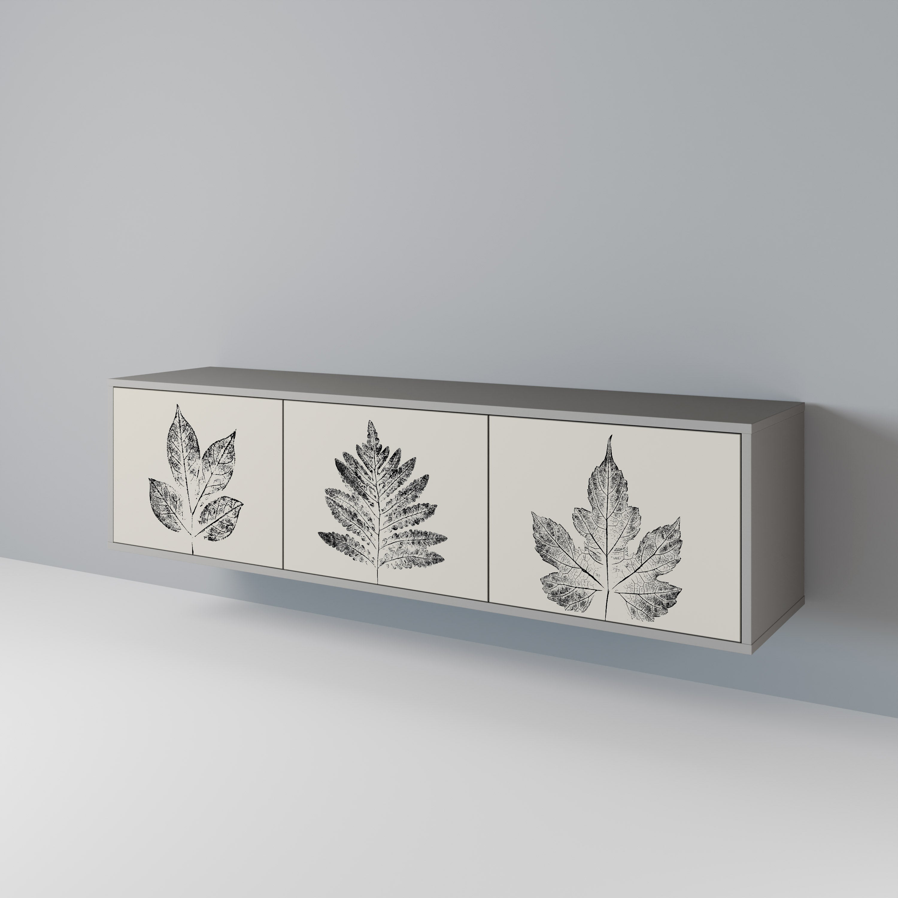 LEAFY STAMPS 3-türiges TV-Lowboard