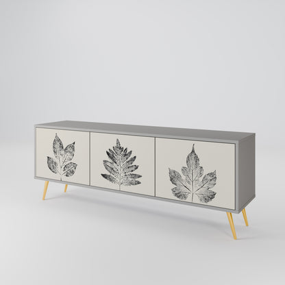 LEAFY STAMPS Mueble de TV de 3 Puertas