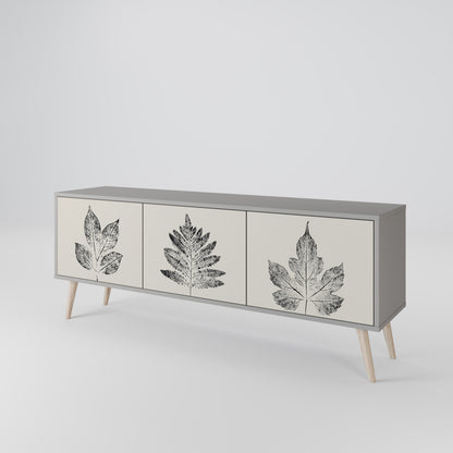 LEAFY STAMPS Mueble de TV de 3 Puertas
