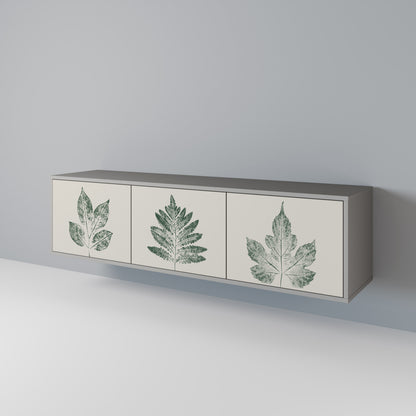 GREEN LEAFY STAMPS Mueble de TV de 3 Puertas
