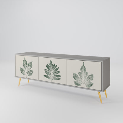 GREEN LEAFY STAMPS Mueble de TV de 3 Puertas