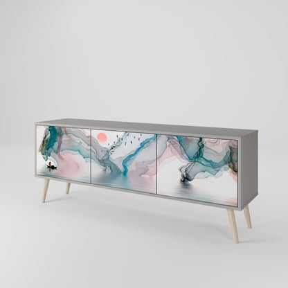 VELVET CROSSING Mueble de TV de 3 Puertas