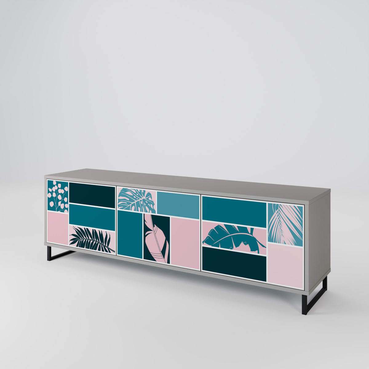 COMBINATION OF SHAPES 3-türiges TV-Lowboard