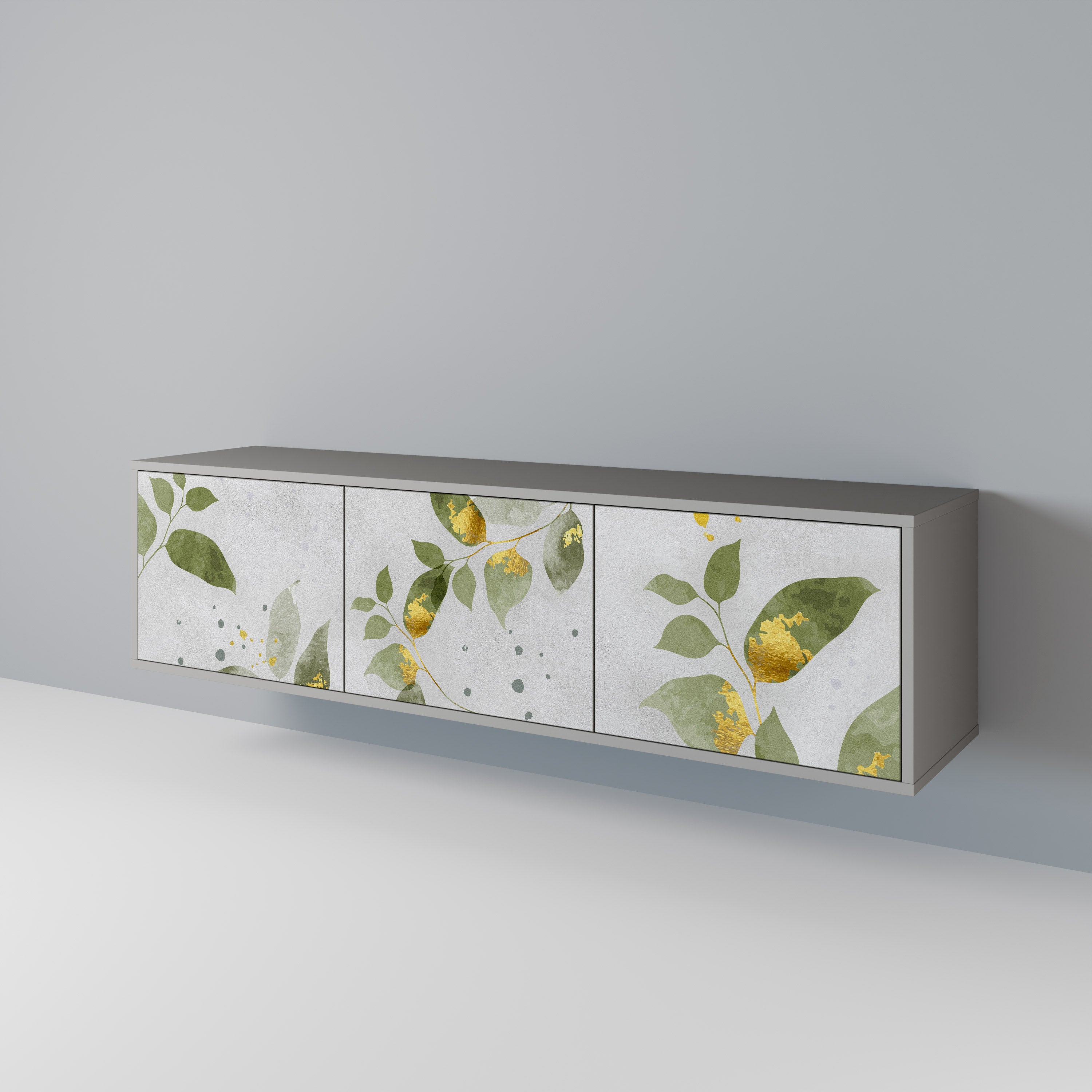 ELEGANT BOTANICS Třídveřový TV stolek