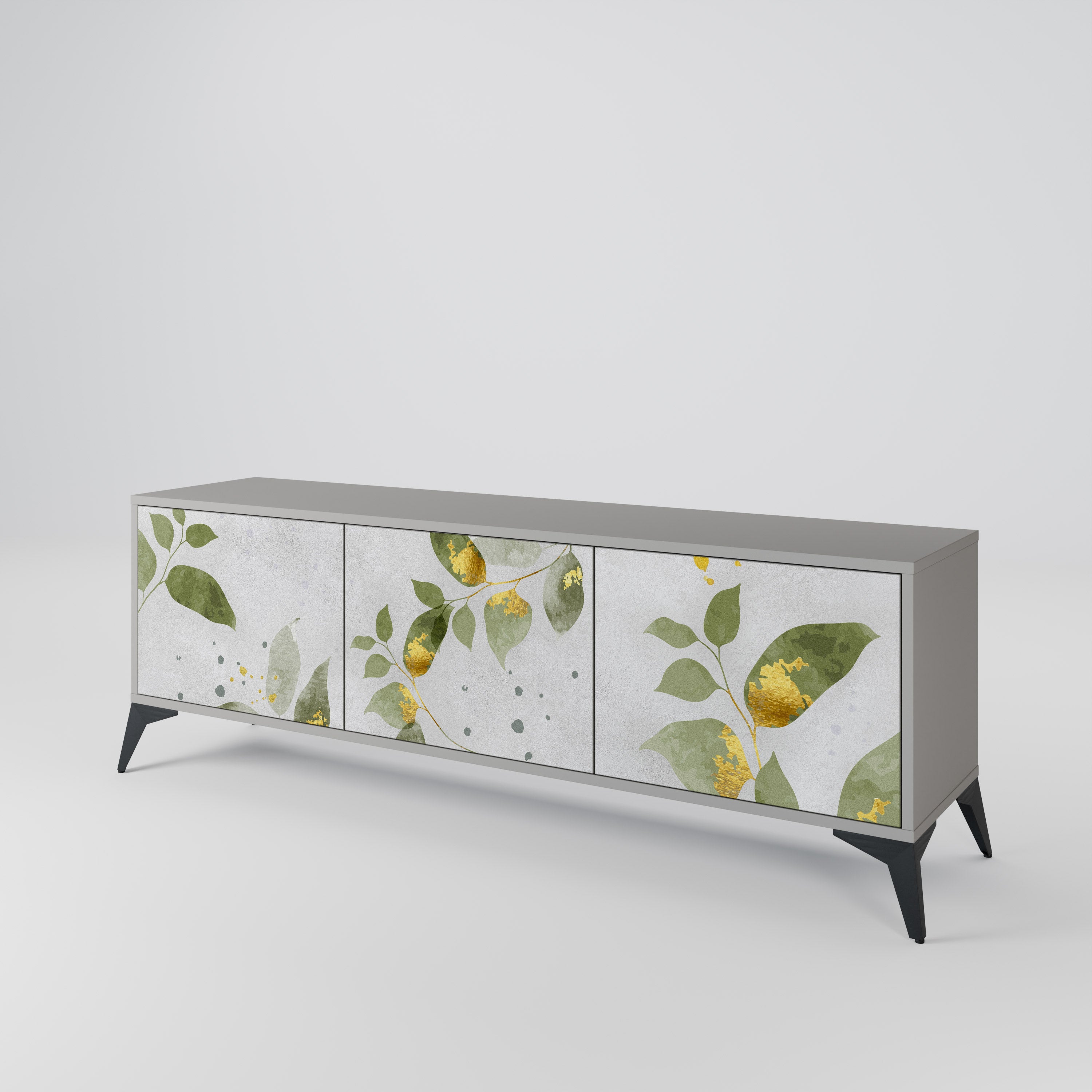ELEGANT BOTANICS Třídveřový TV stolek