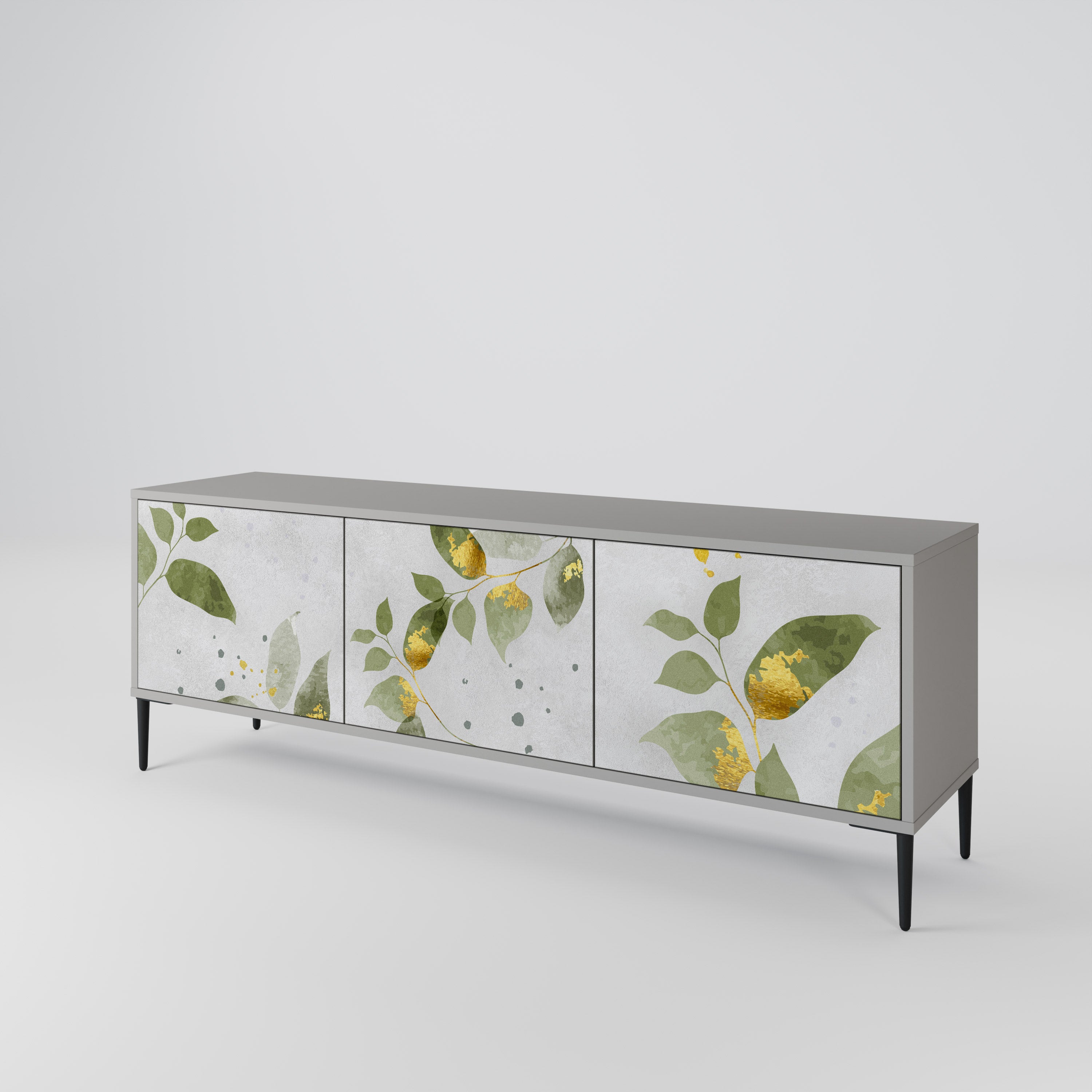 ELEGANT BOTANICS Třídveřový TV stolek