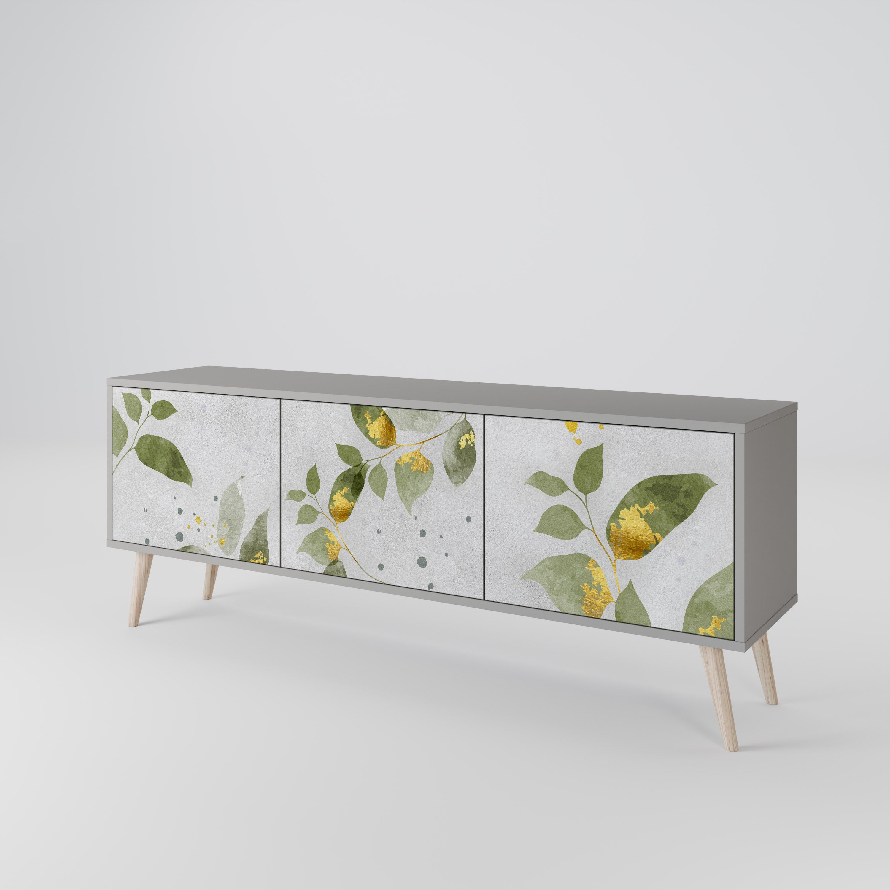 ELEGANT BOTANICS Třídveřový TV stolek