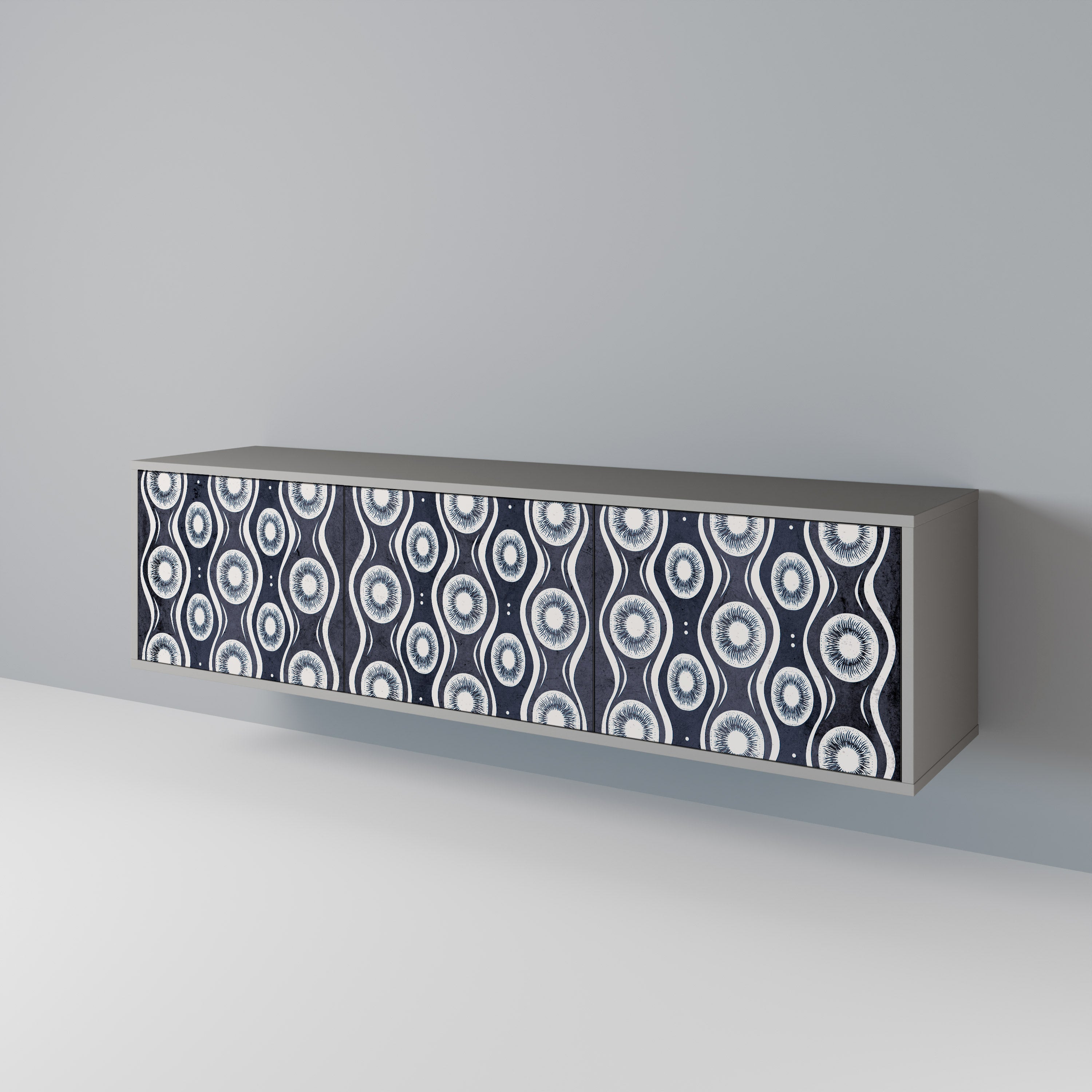 GRAPHITE EYES 3-türiges TV-Lowboard