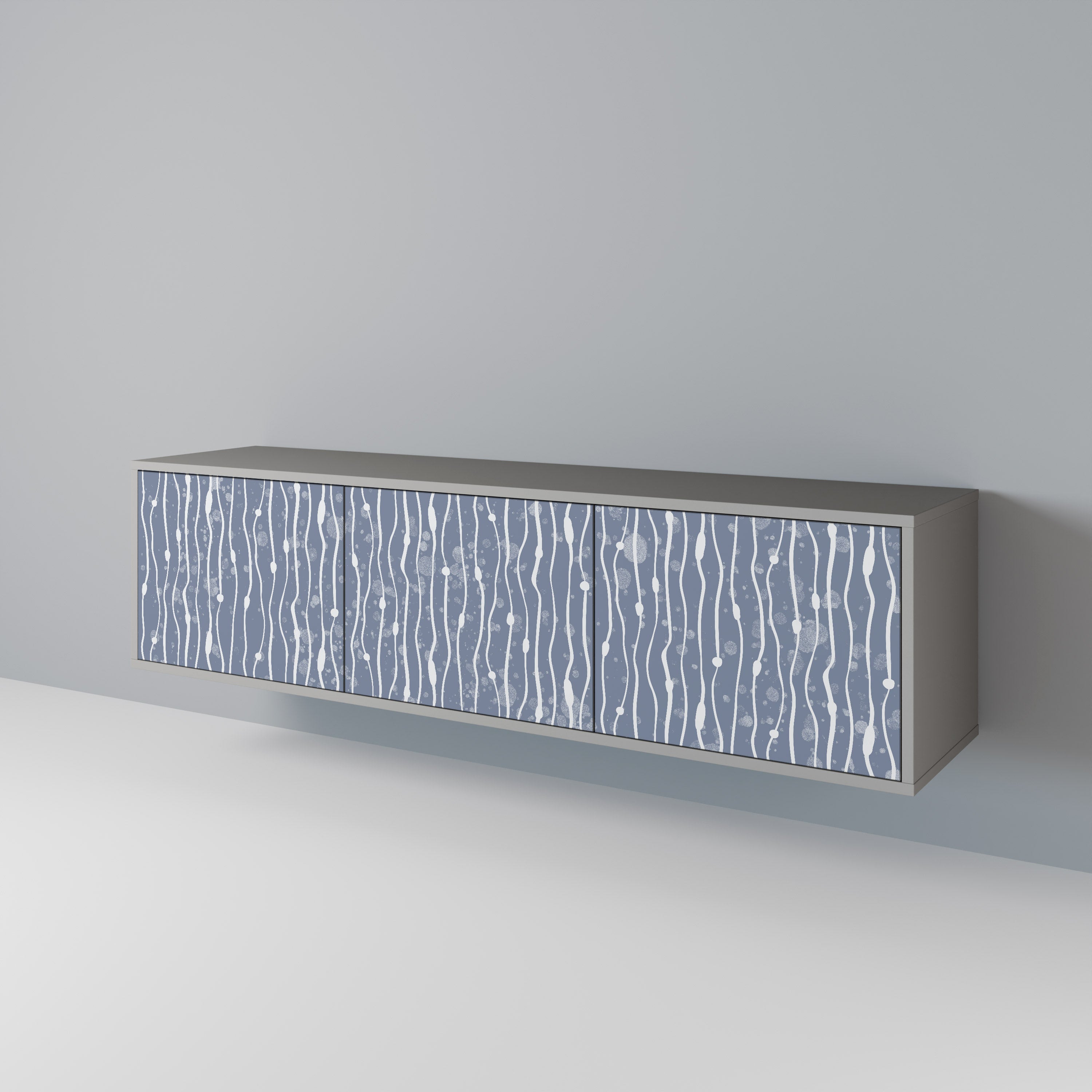 GRAPHITE RAIN 3-türiges TV-Lowboard