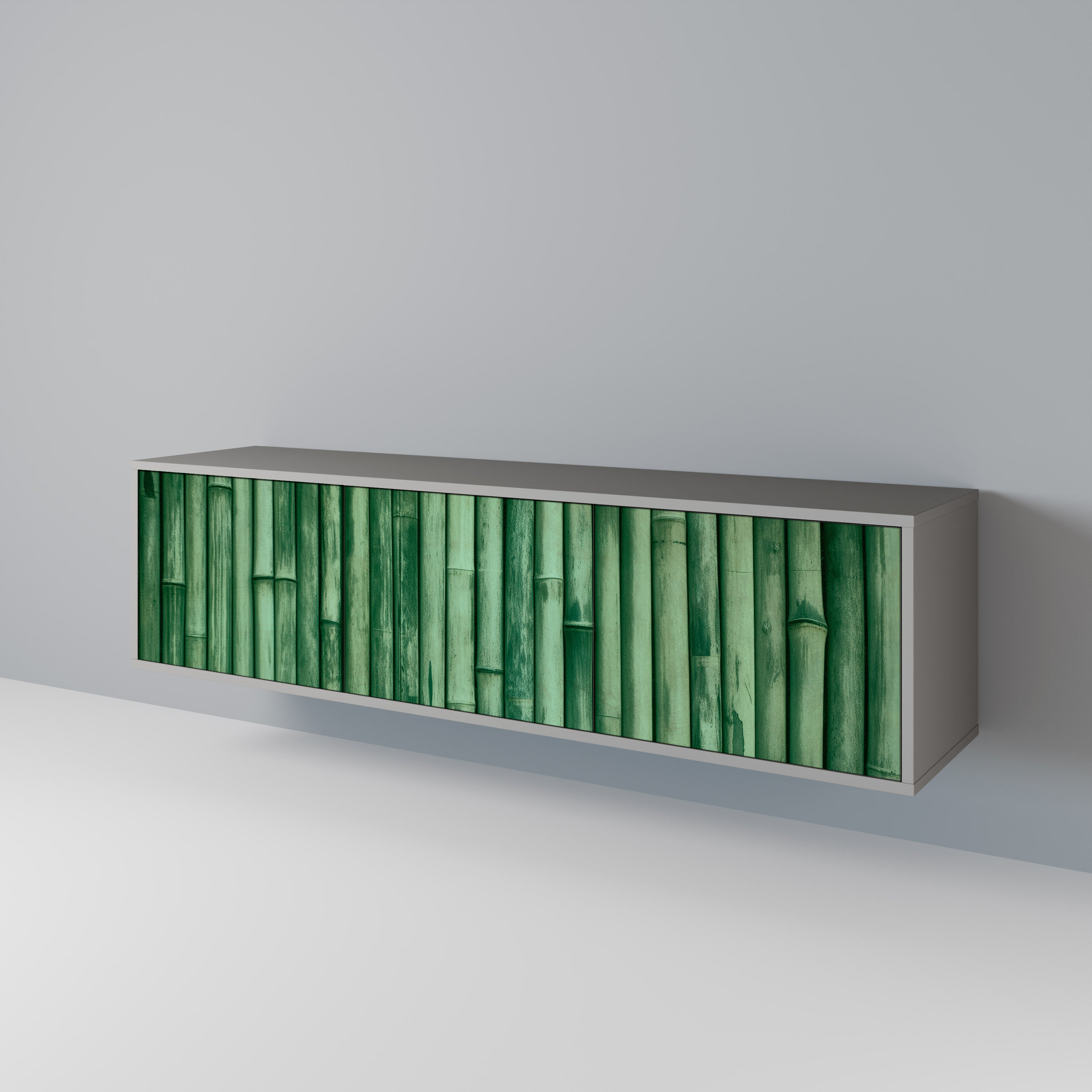 NATURAL GREEN Mueble de TV de 3 Puertas