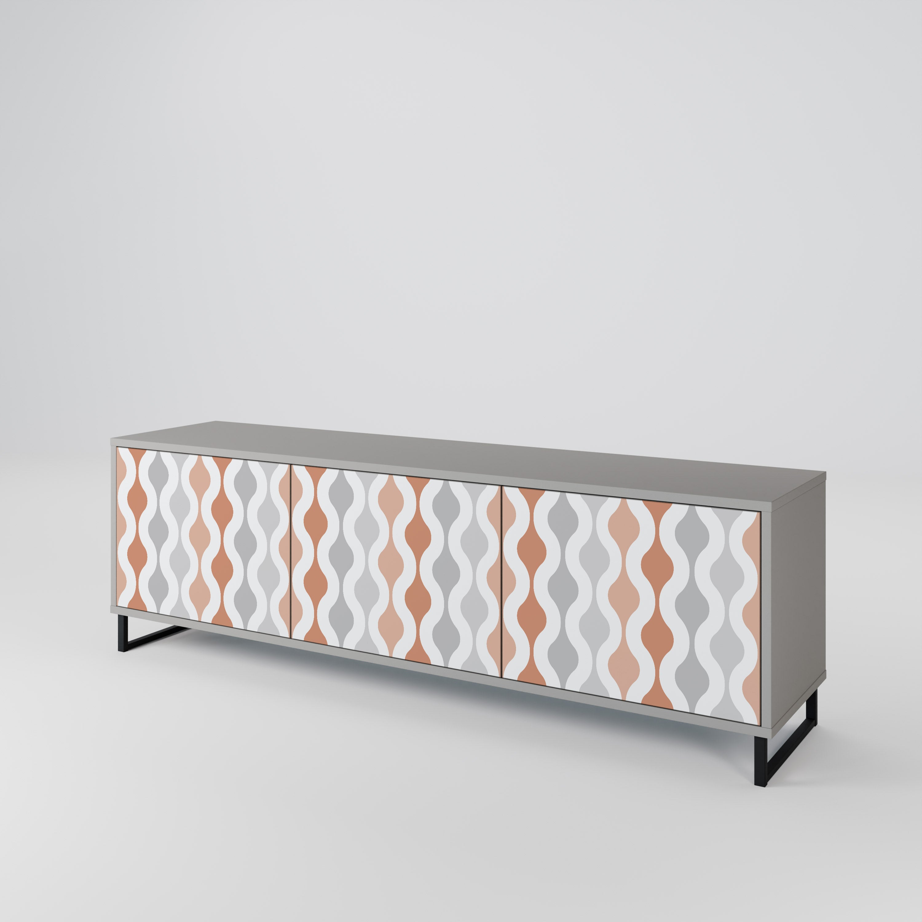HAZY NOSTALGIA Mueble de TV de 3 Puertas
