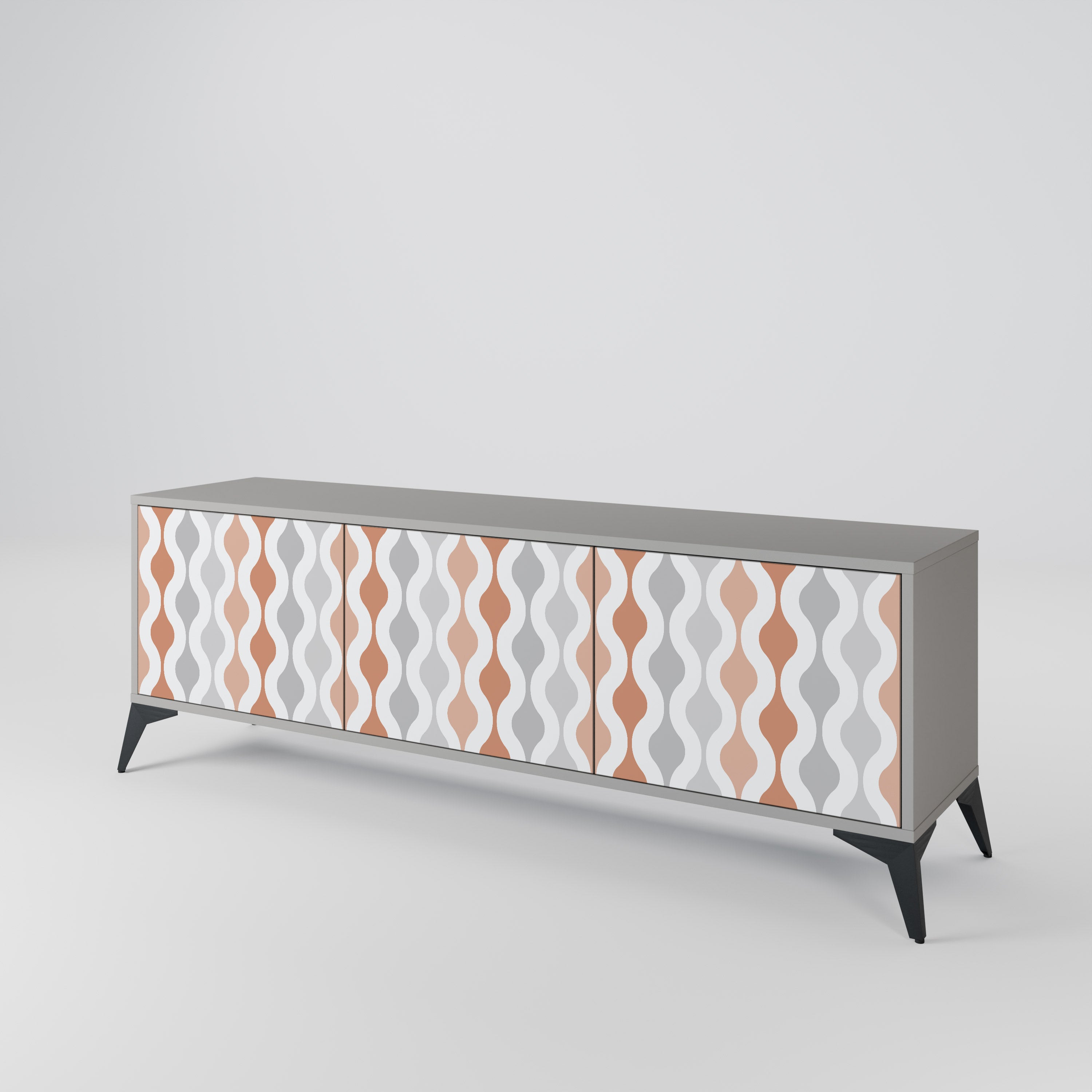 HAZY NOSTALGIA Mueble de TV de 3 Puertas