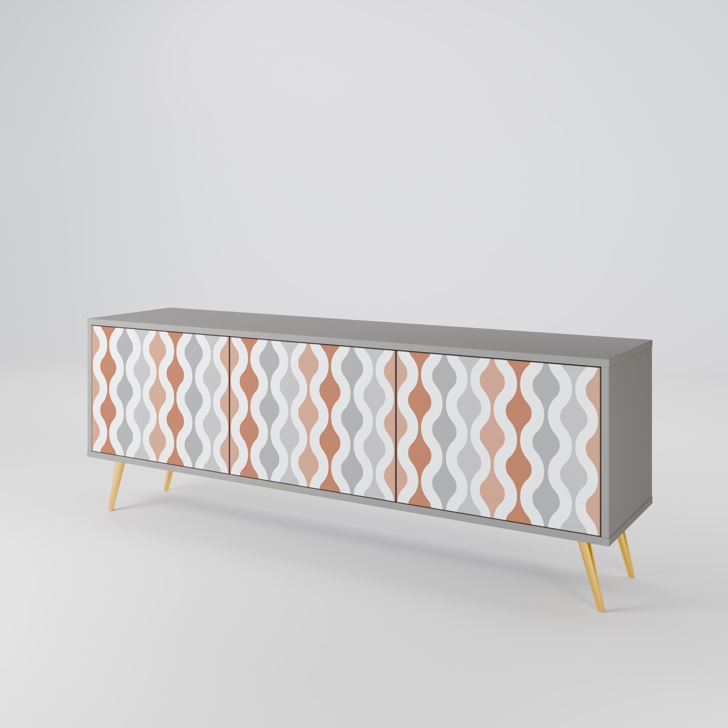 HAZY NOSTALGIA Mueble de TV de 3 Puertas