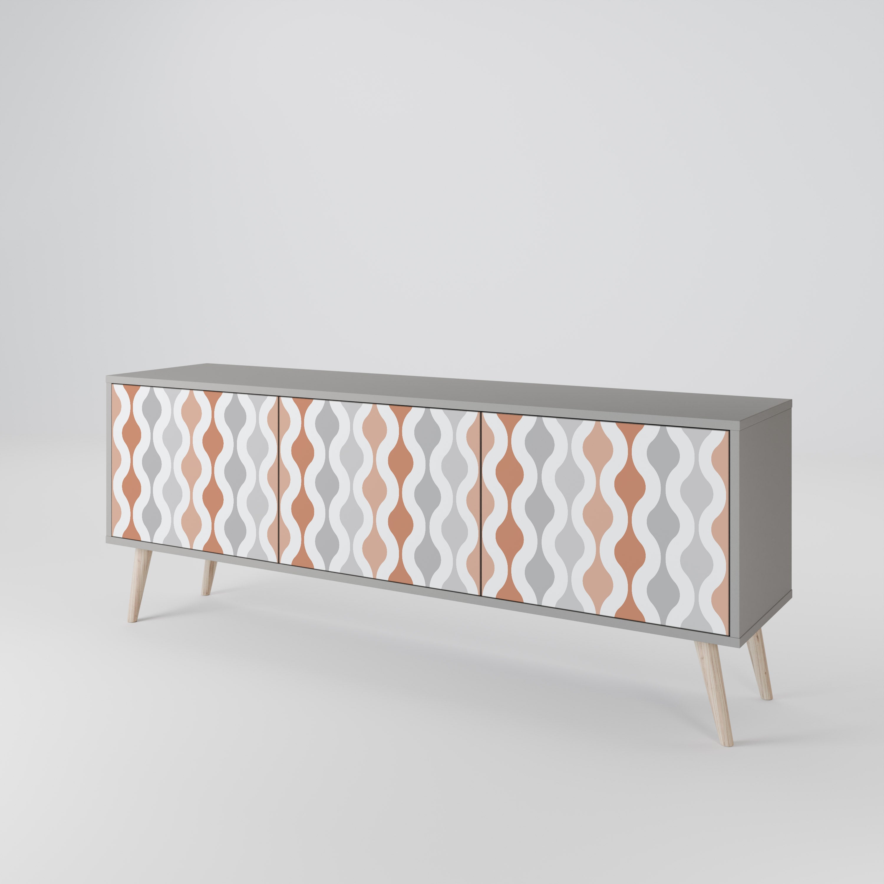 HAZY NOSTALGIA Mueble de TV de 3 Puertas