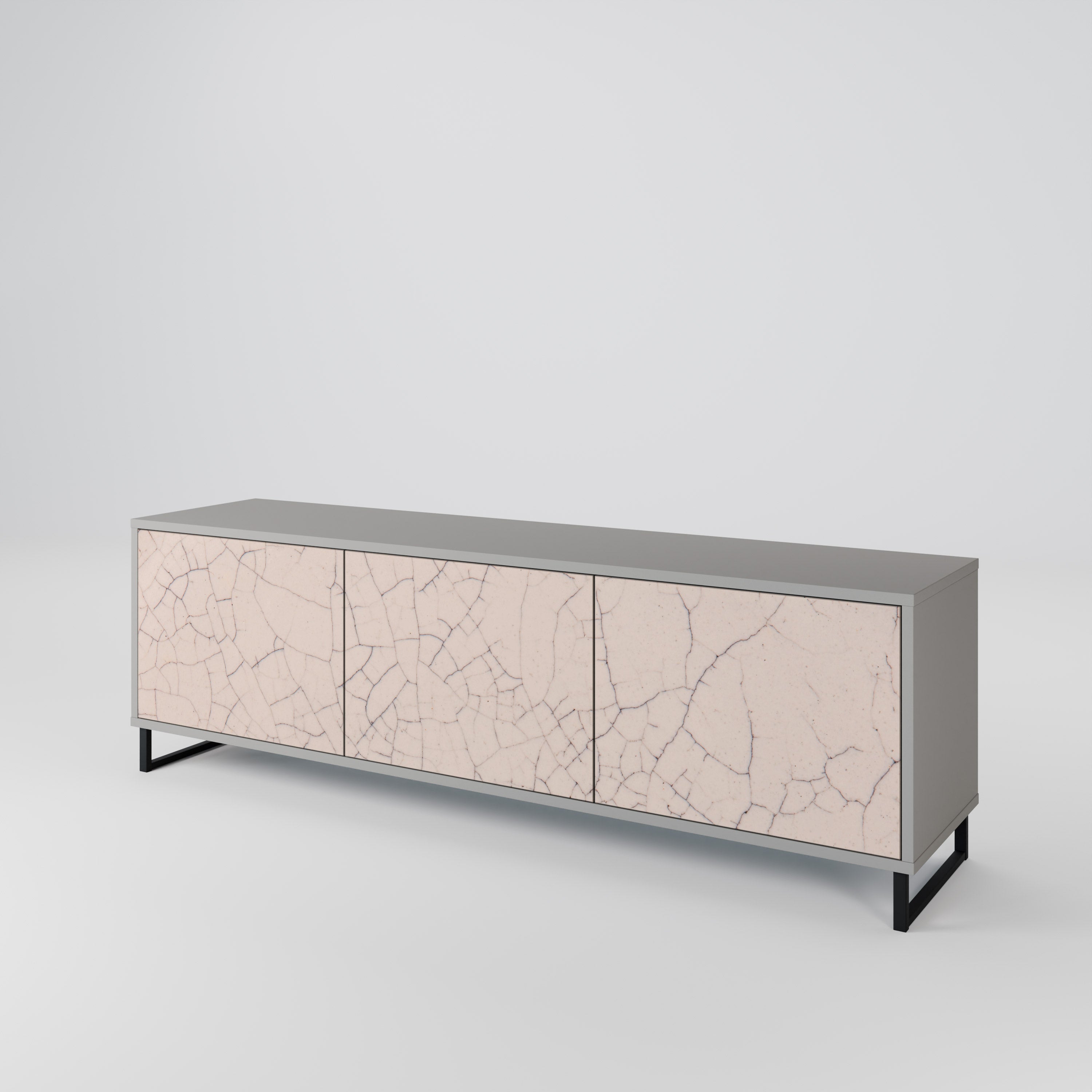 CERAMIC TEXTURE Mueble de TV de 3 Puertas